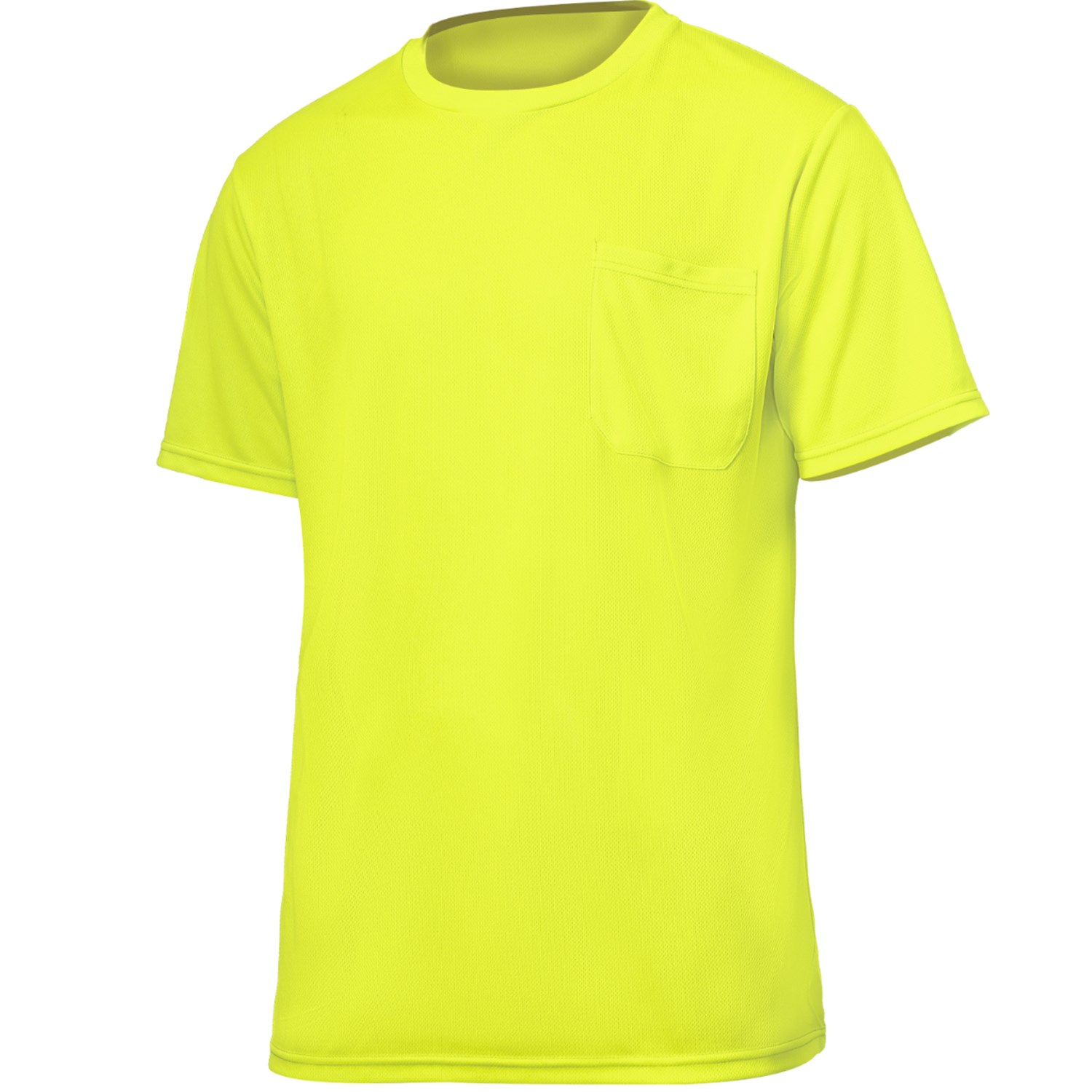 High Vis Short Sleeve Safety Tee Shirt w/ Pocket 7