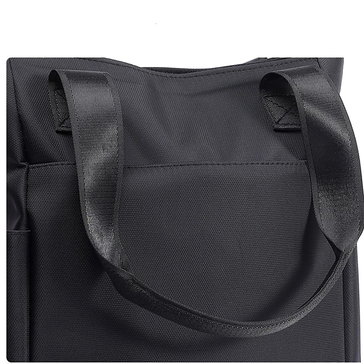 Printed Logo Lightweight Business Tote Purse with Zipper, custom tote bag with logo imprint 3