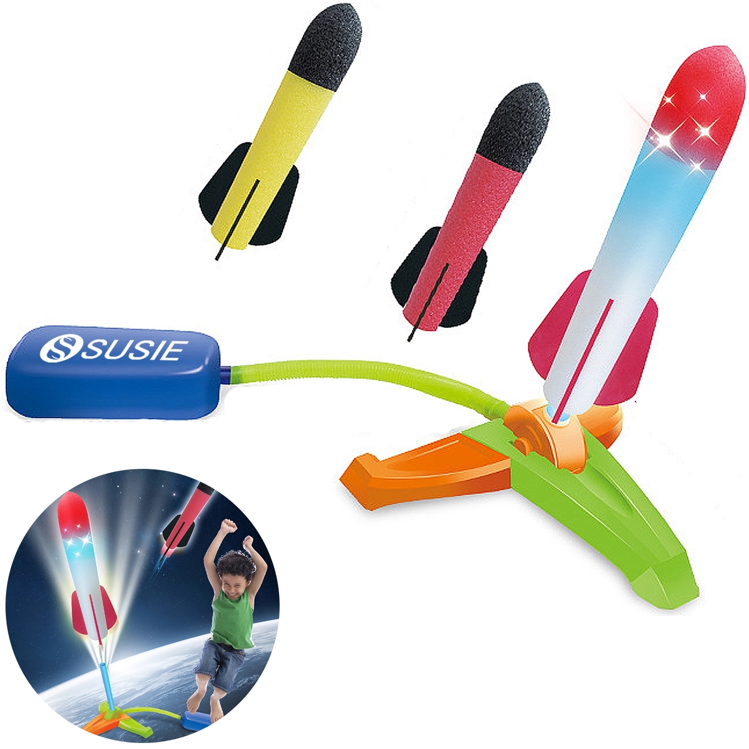 Flashing Foam Rockets 2