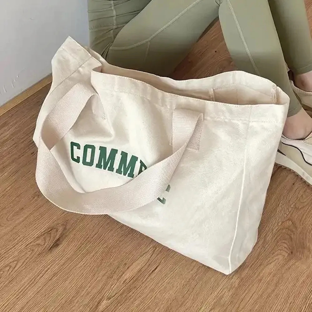 Extra Large Custom Cotton Canvas Tote Bag, custom tote bag with logo imprint 8