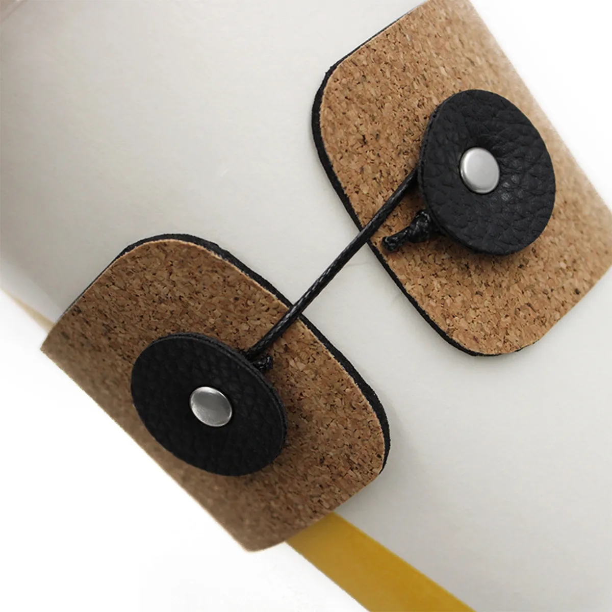 Adjustable Insulated Leather Coffee Cup Holder 7