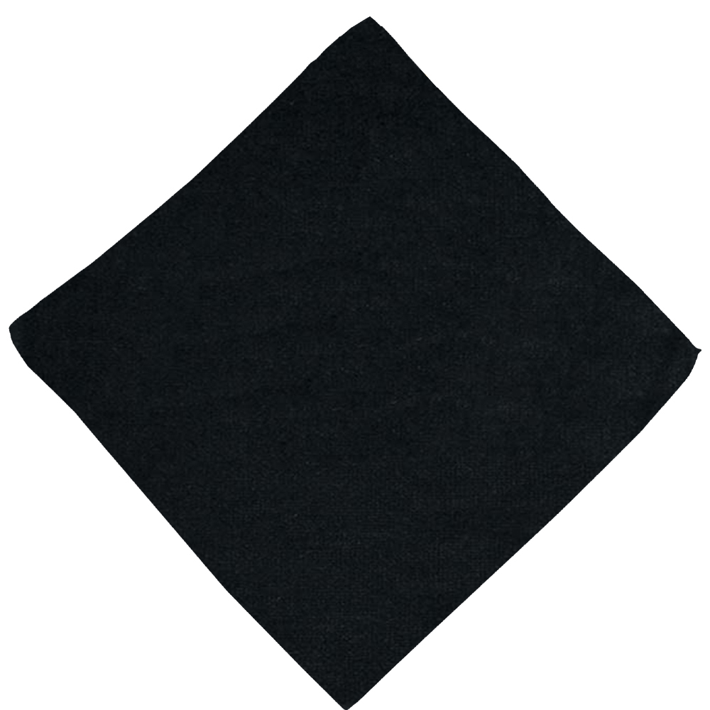 16" x 16" Microfiber Black Golf Towel 3