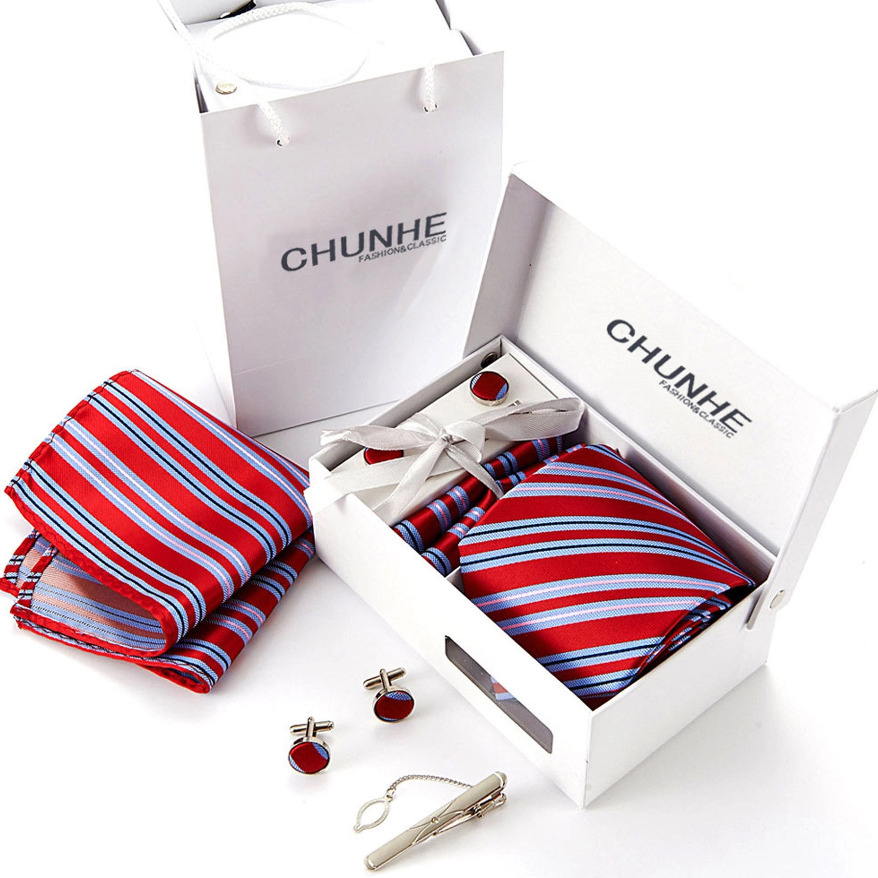 6 Piece Classic Men's Necktie Gift Set 5