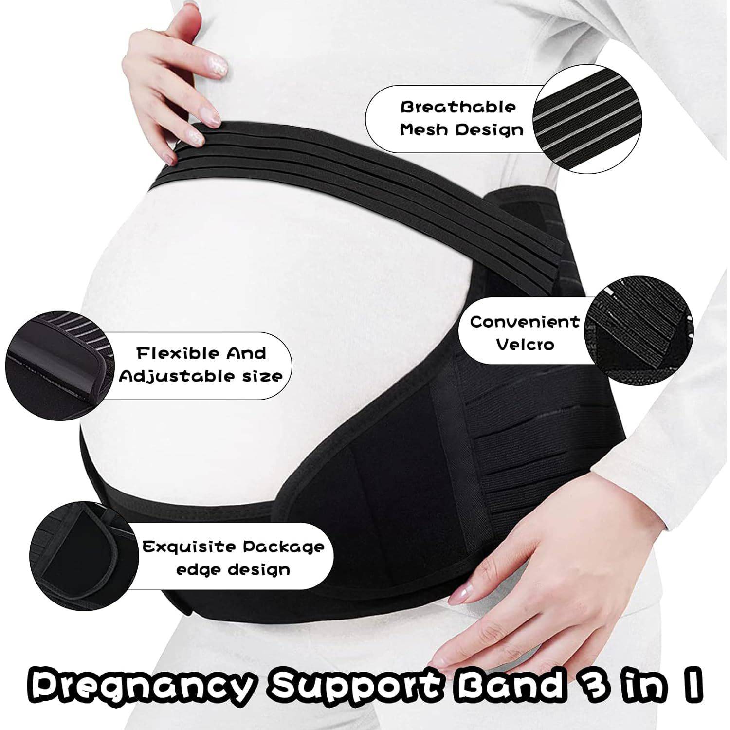 Breathable Adjustable Maternity Belly Support Belt 4