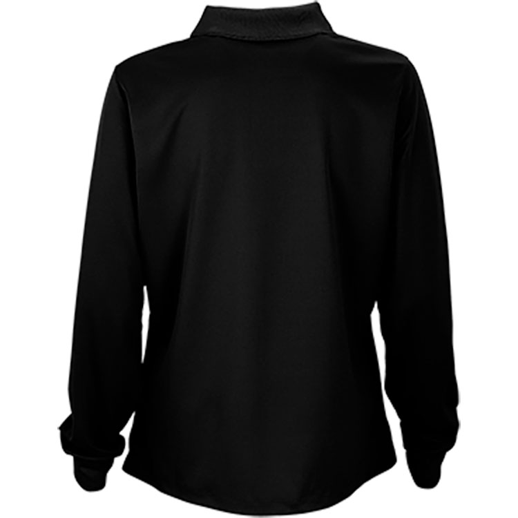 Vansport Ladies Omega Long Sleeve Solid Mesh Tech Polo 7