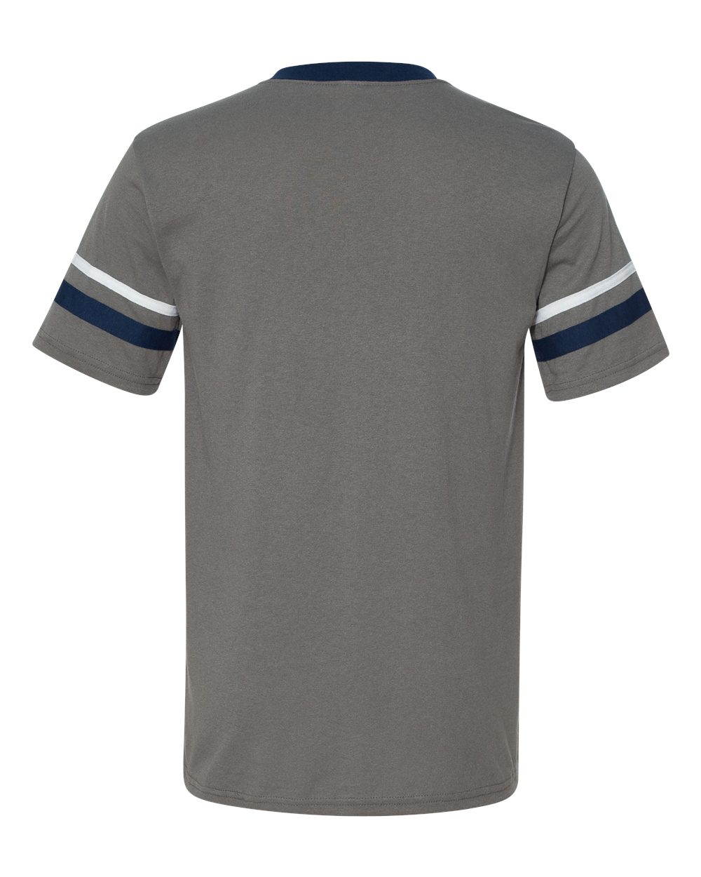 V-Neck Jersey with Striped Sleeves - 360 122