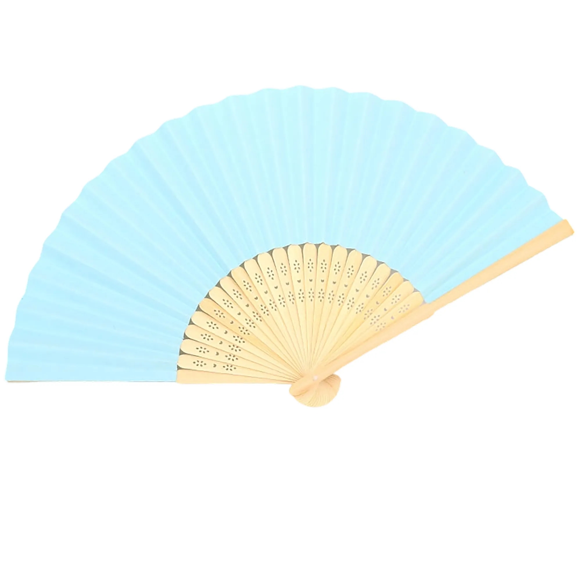 Bamboo Handle Paper Folding Fan Decorative 14