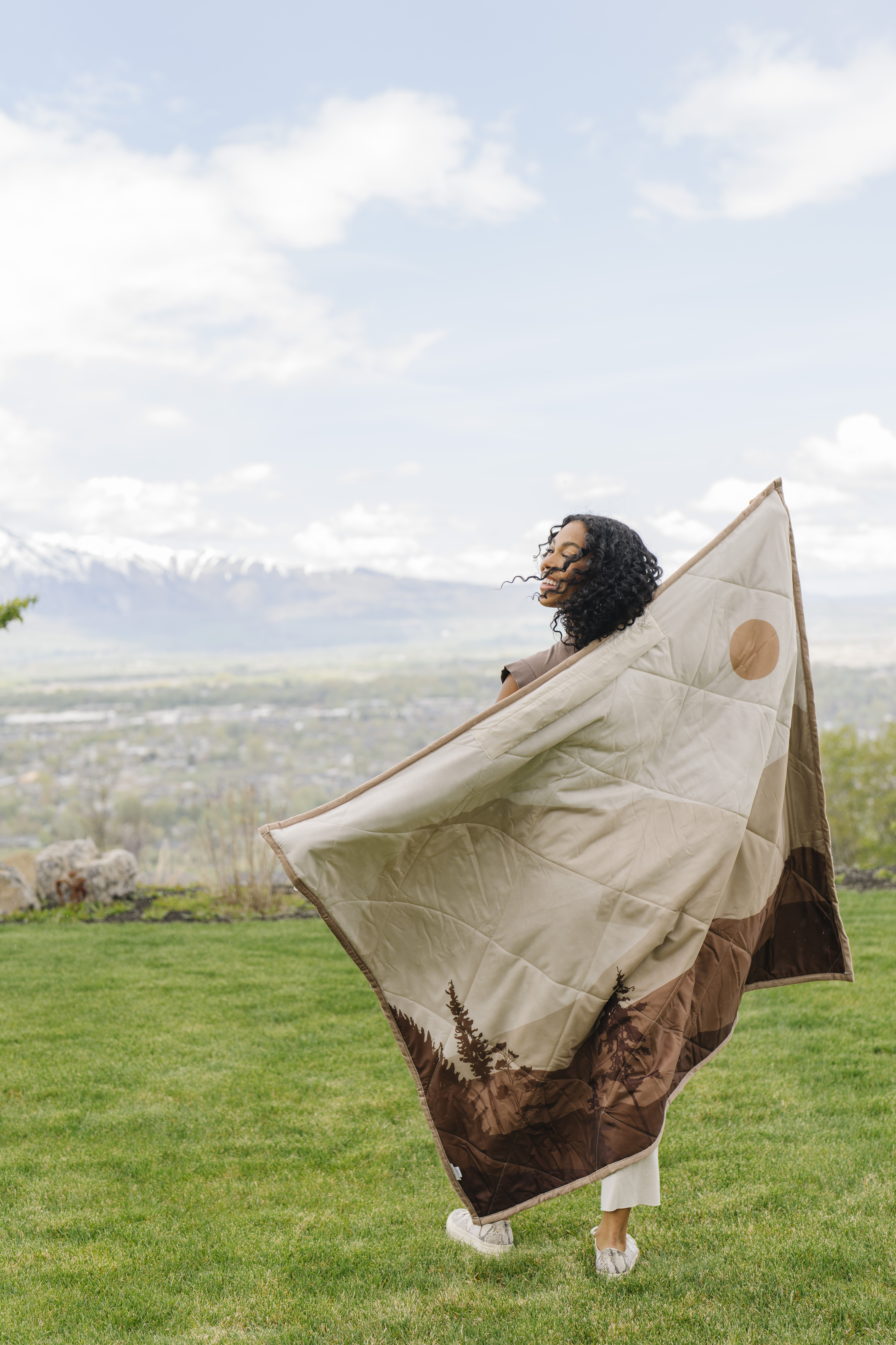 Outdoor Blanket Cedar Breaks-Throw Luxury Blanket (50x60) 1