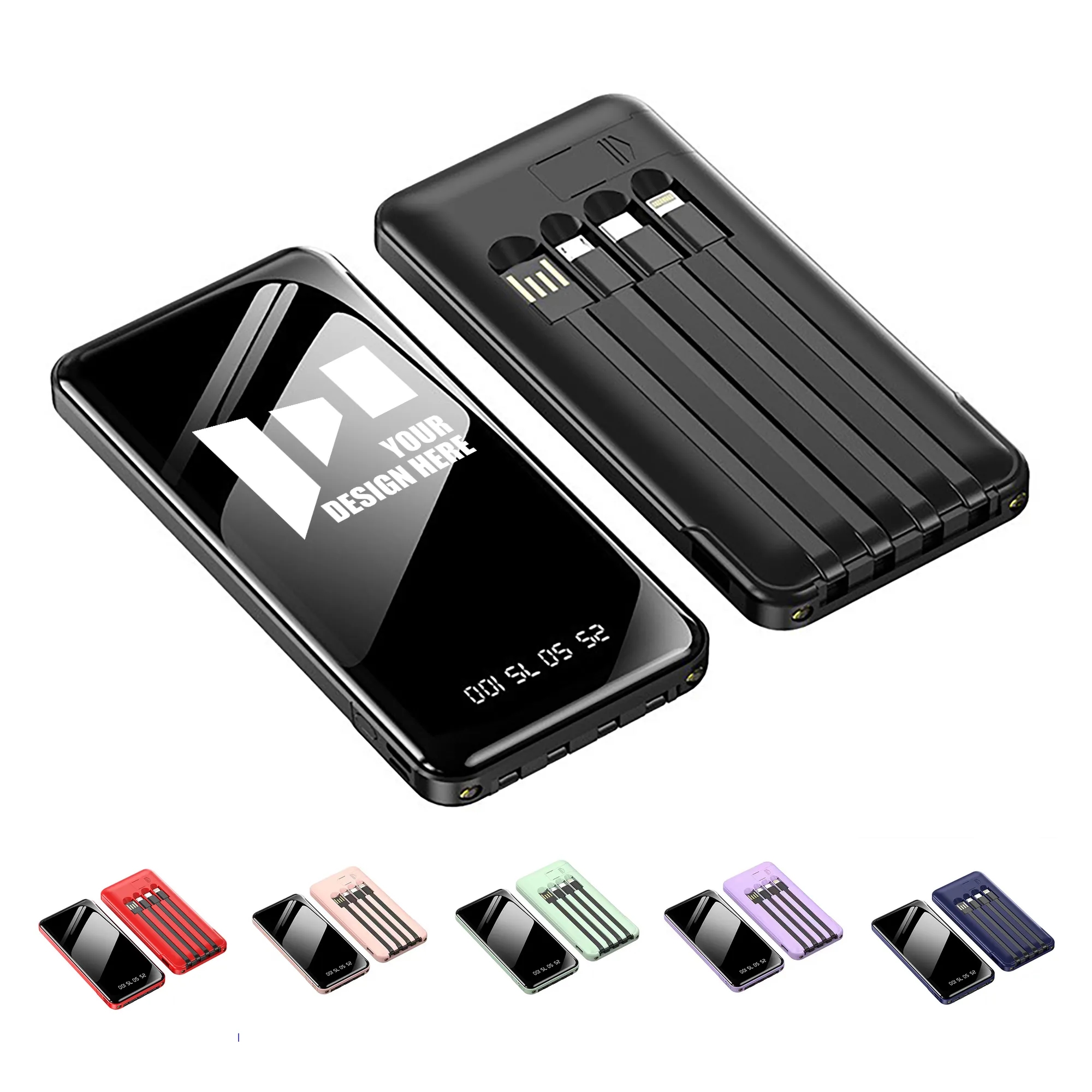20000 mAh 4 Charging Cable Power Bank 8