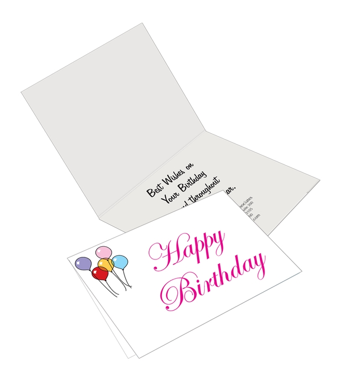 Greeting Card printed 4/4 with gloss UV and plain white A8 Envelopes 2