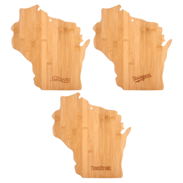 U.S. State Shaped Bamboo Cutting and Serving Boards 38