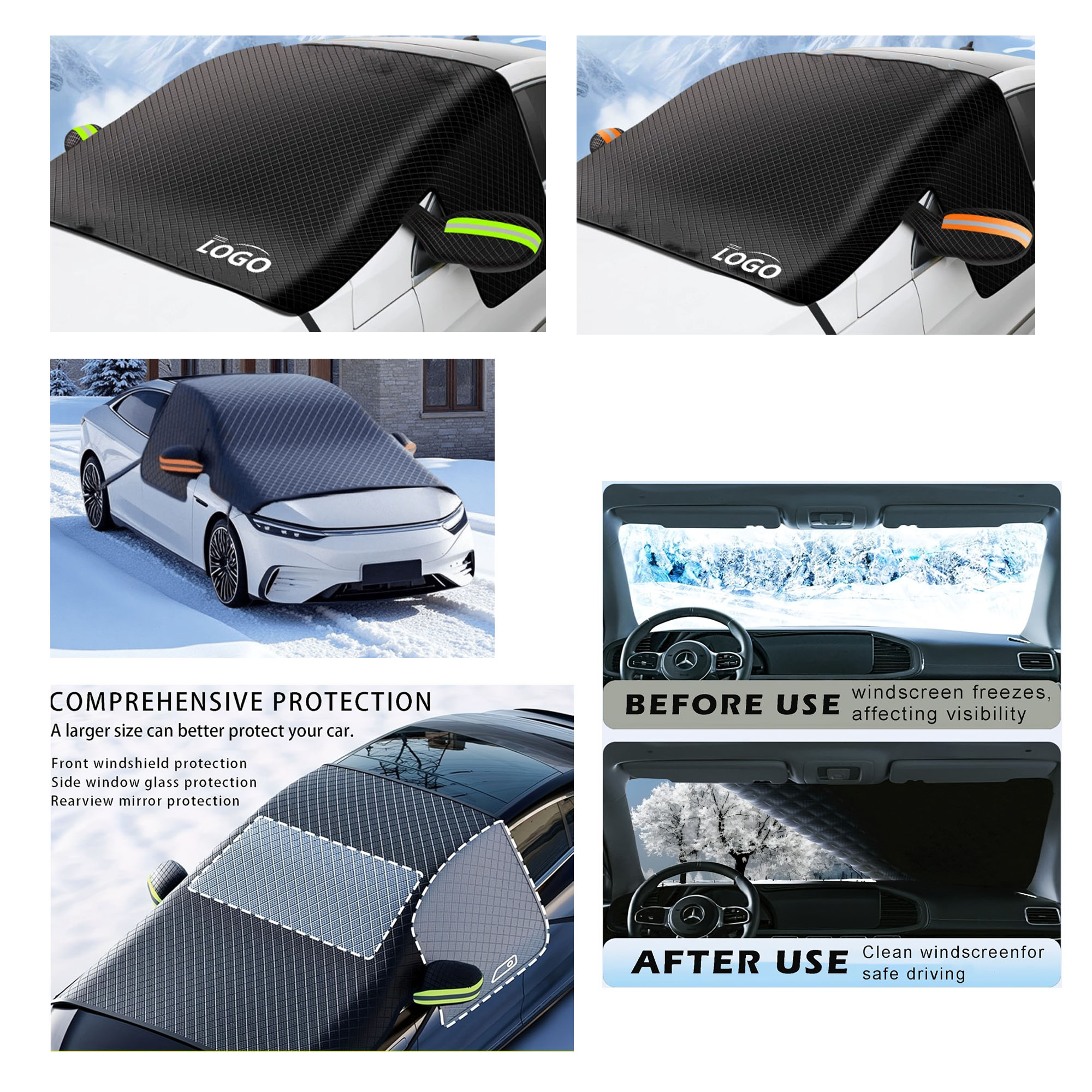 Car Front Windshield Protective Cloth 2