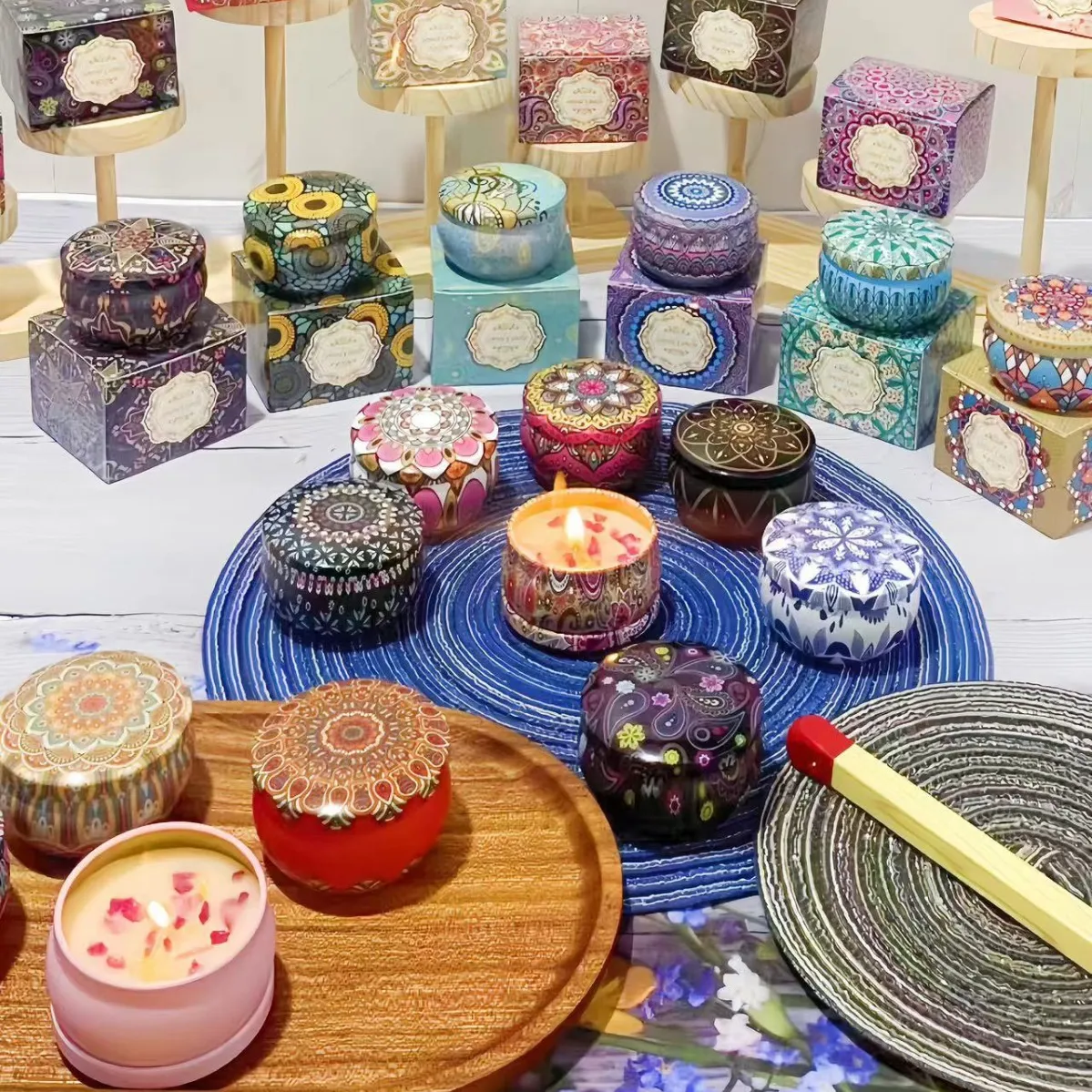 oil soybean wax hand gift birthday candle 6