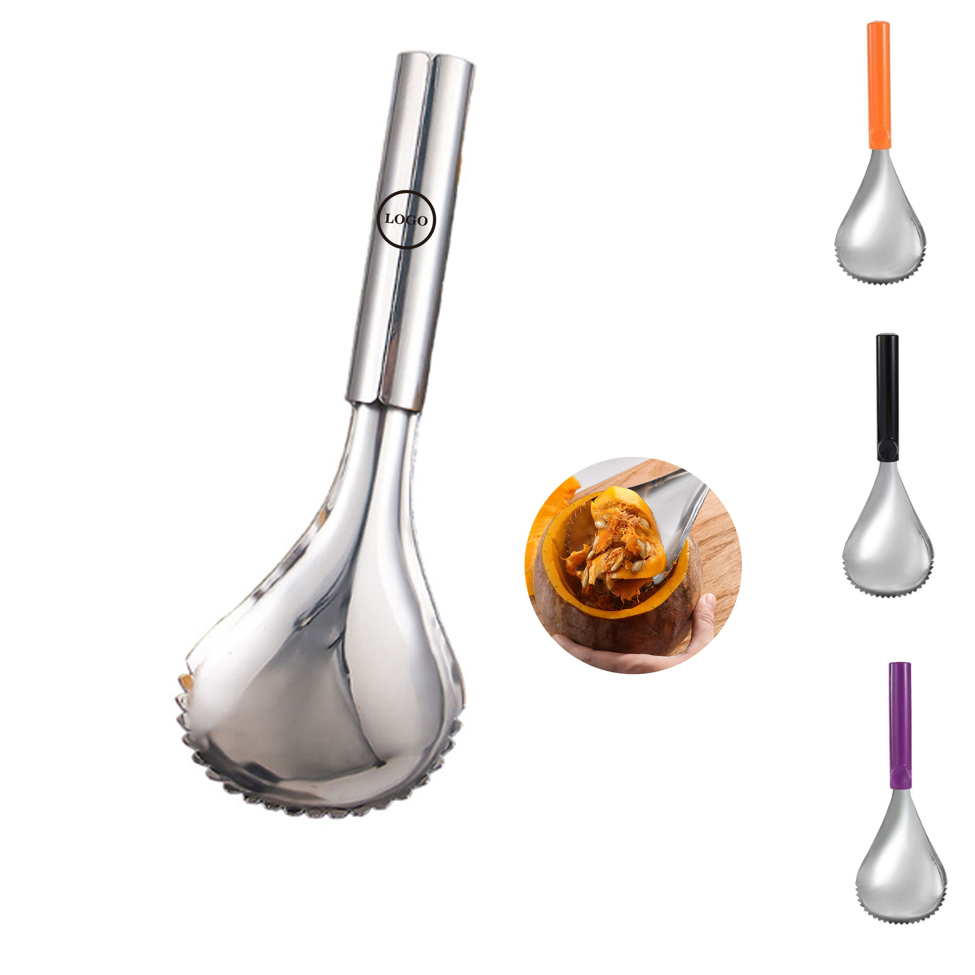 Heavy-Duty Stainless Steel Pumpkin Scoop 2