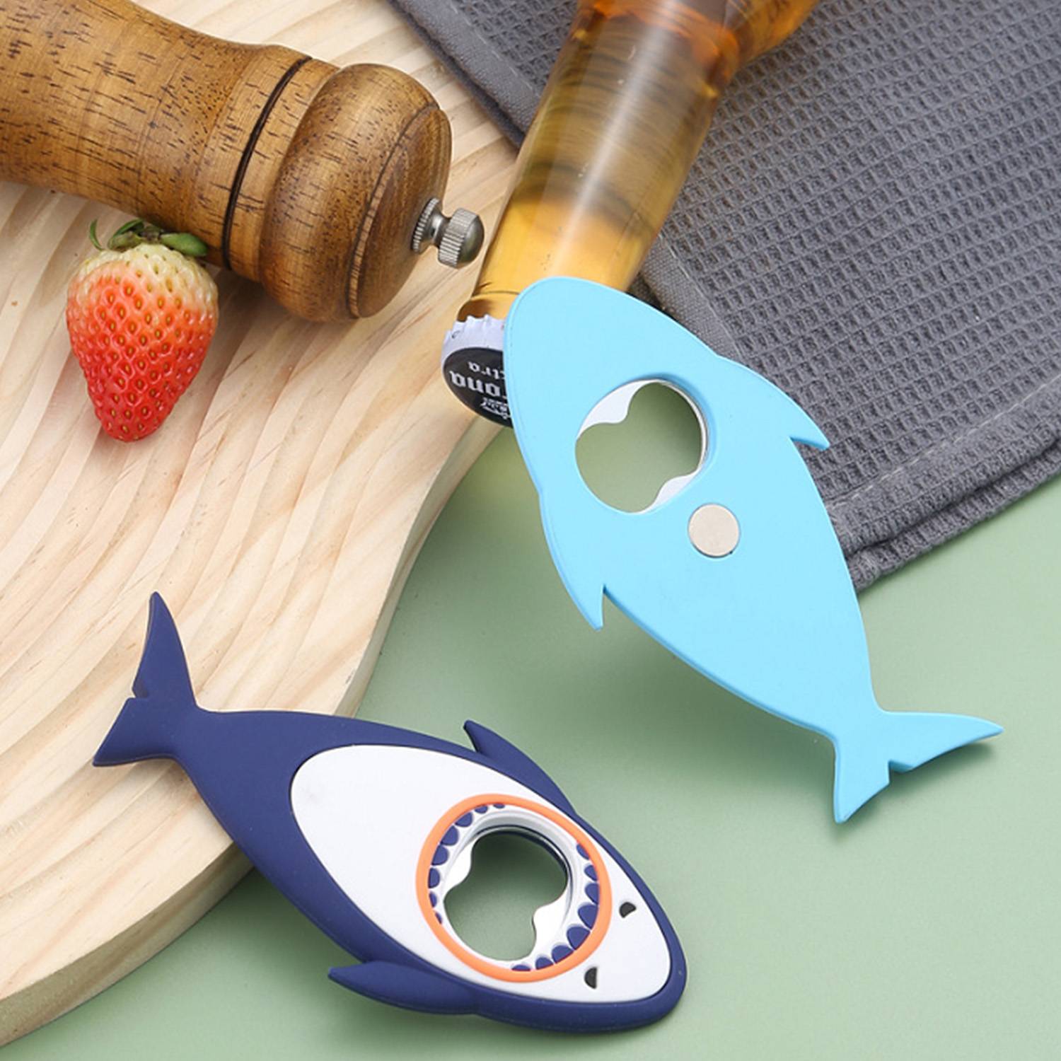 PVC Shark Shaped Beer Opener 3