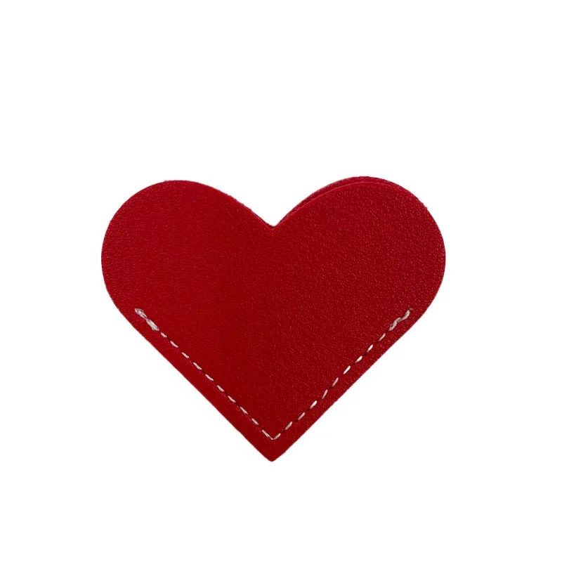 Heart Corner Cute Leather Bookmark 5