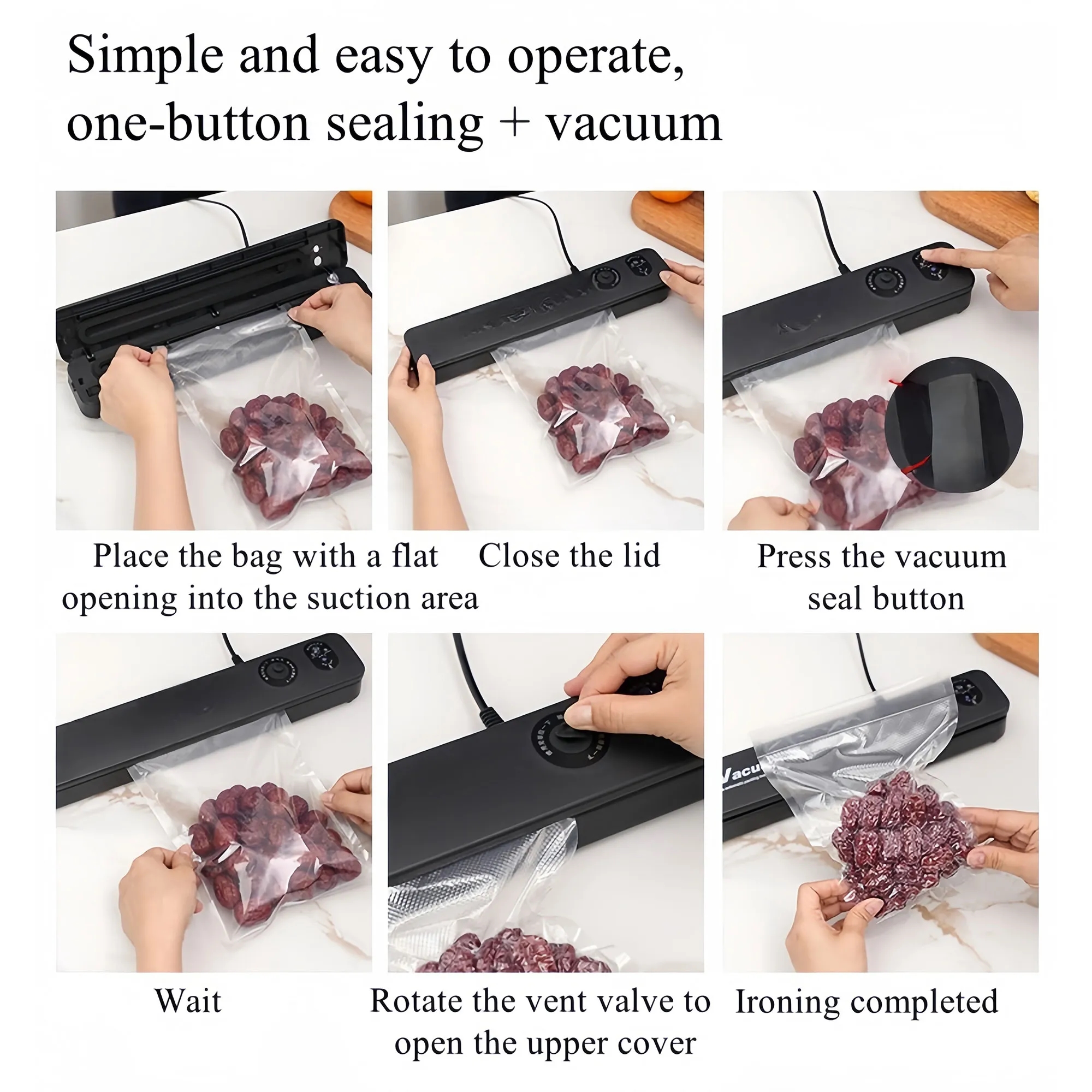 Automatic Vacuum Sealer For Food Freshness Free Shipping 2