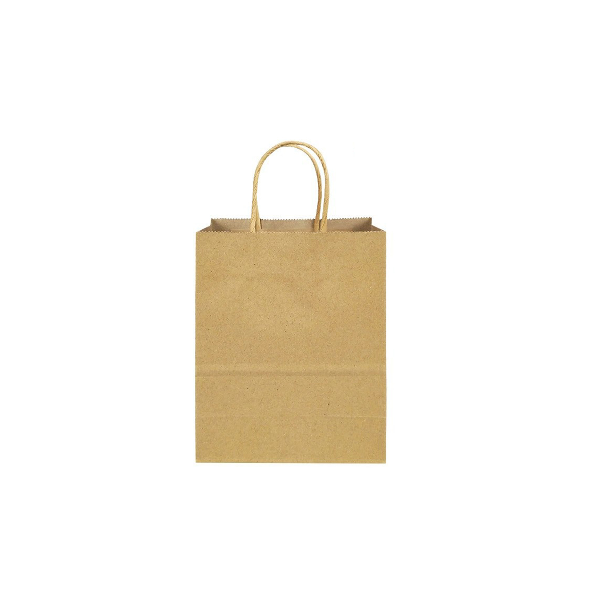 Custom Logo Coloured Kraft Paper Tote Bag 3