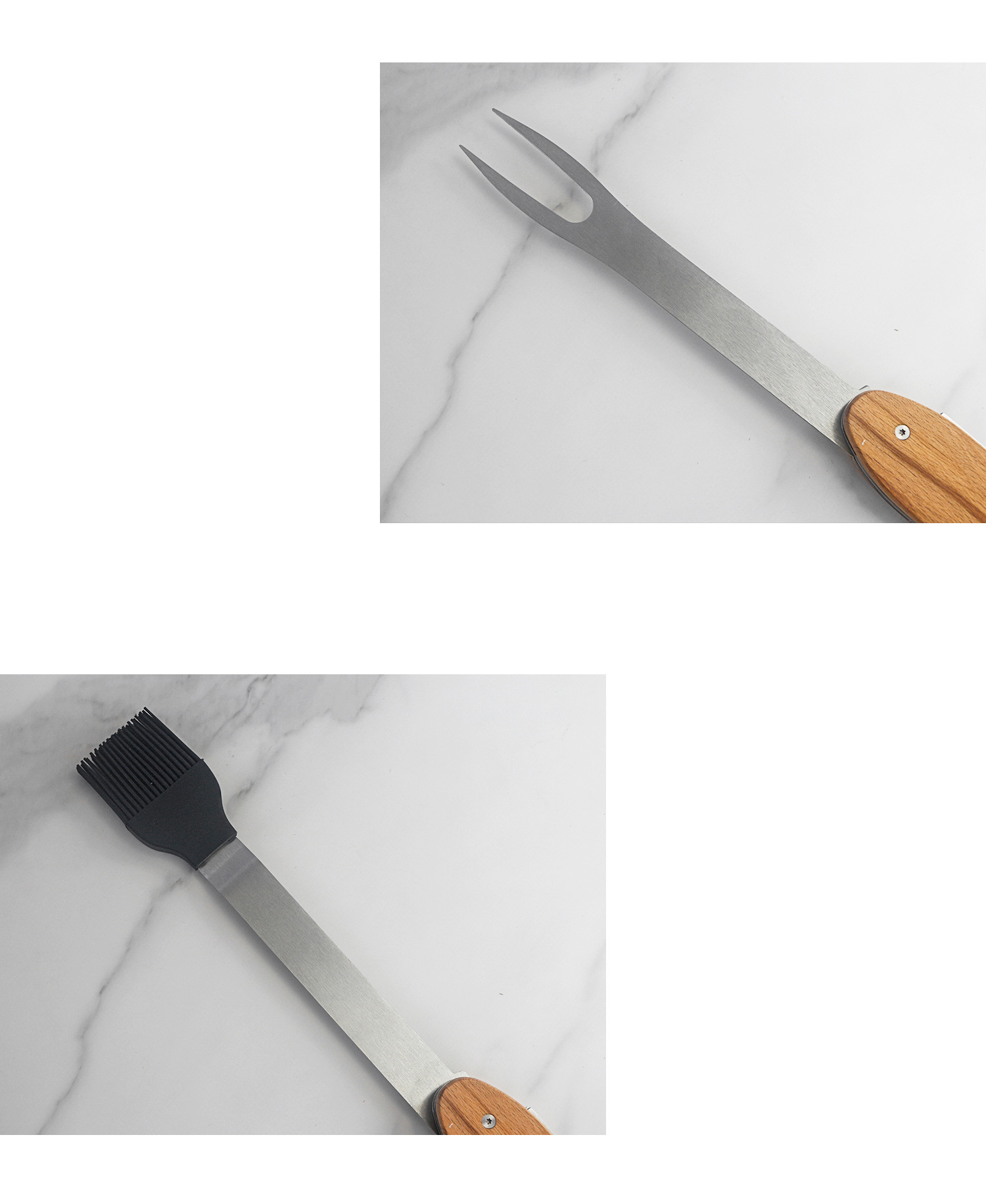 Multi-purpose Folding Grill Detachable BBQ Supplies Five-in-one Open Disassembly Wooden Handle Too 3