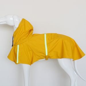 Reflective Large Dog Clothes Yellow Pet Dog Raincoat 2