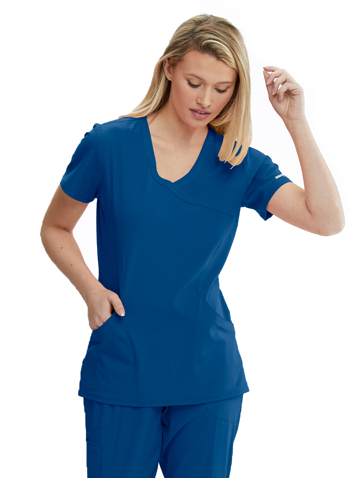Skechers - Women's Three-Pocket Crossover V-Neck Reliance Scrub Top 4