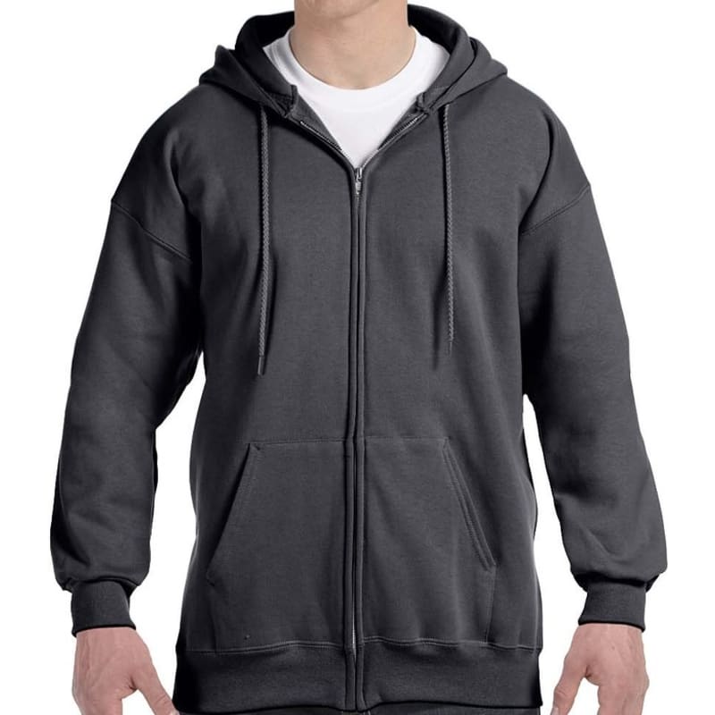 Hanes 9.7 Oz. Ultimate Cotton® 90/10 Full-Zip Hood, custom hoodie or sweatshirt with logo imprint 3