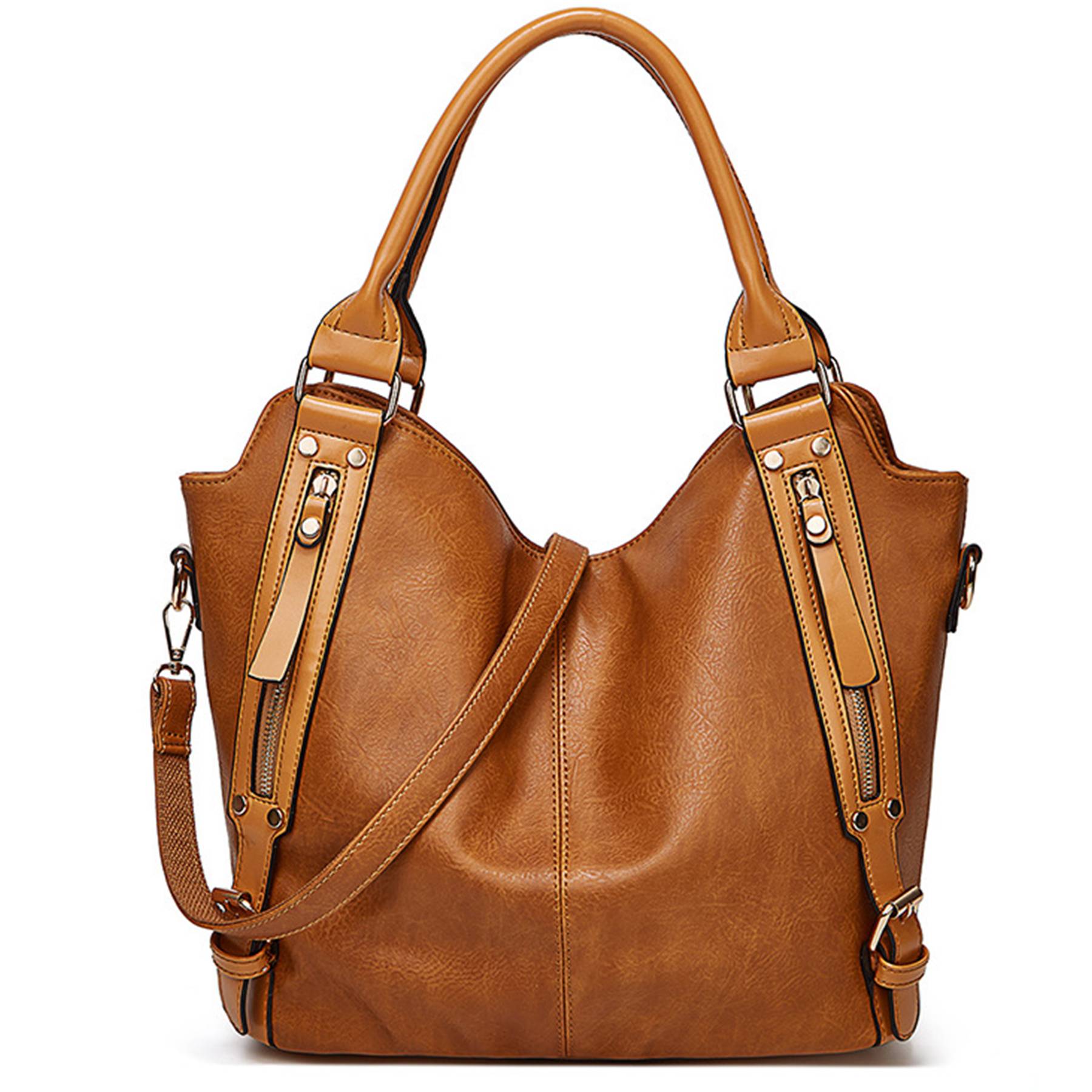 PU Leather Large Purse Tote Bag for Women, custom tote bag with logo imprint 6