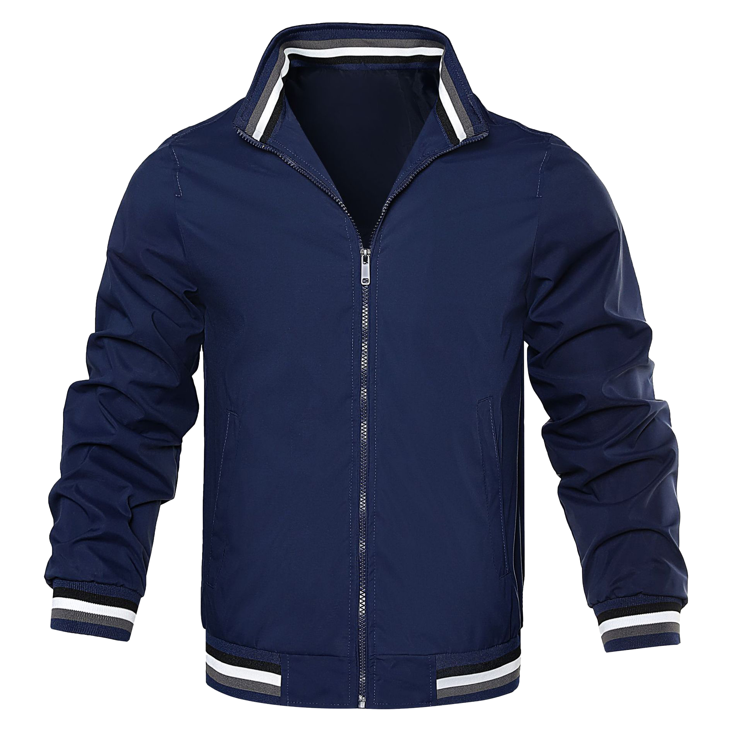 Polyester Solid Color Jacket Sports Jacket, custom jacket with logo imprint 4