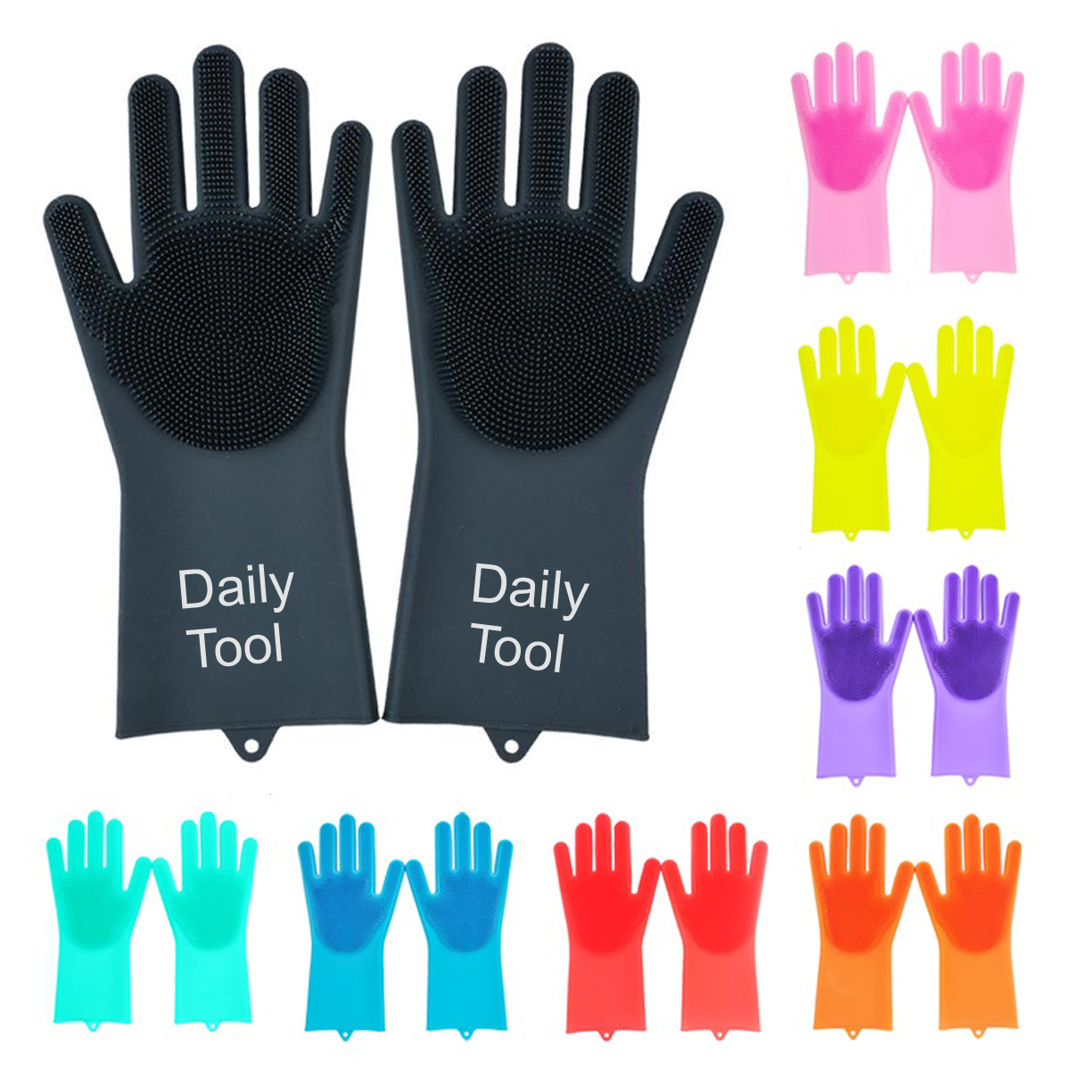 Magic Silicone Scrubbing Gloves 3