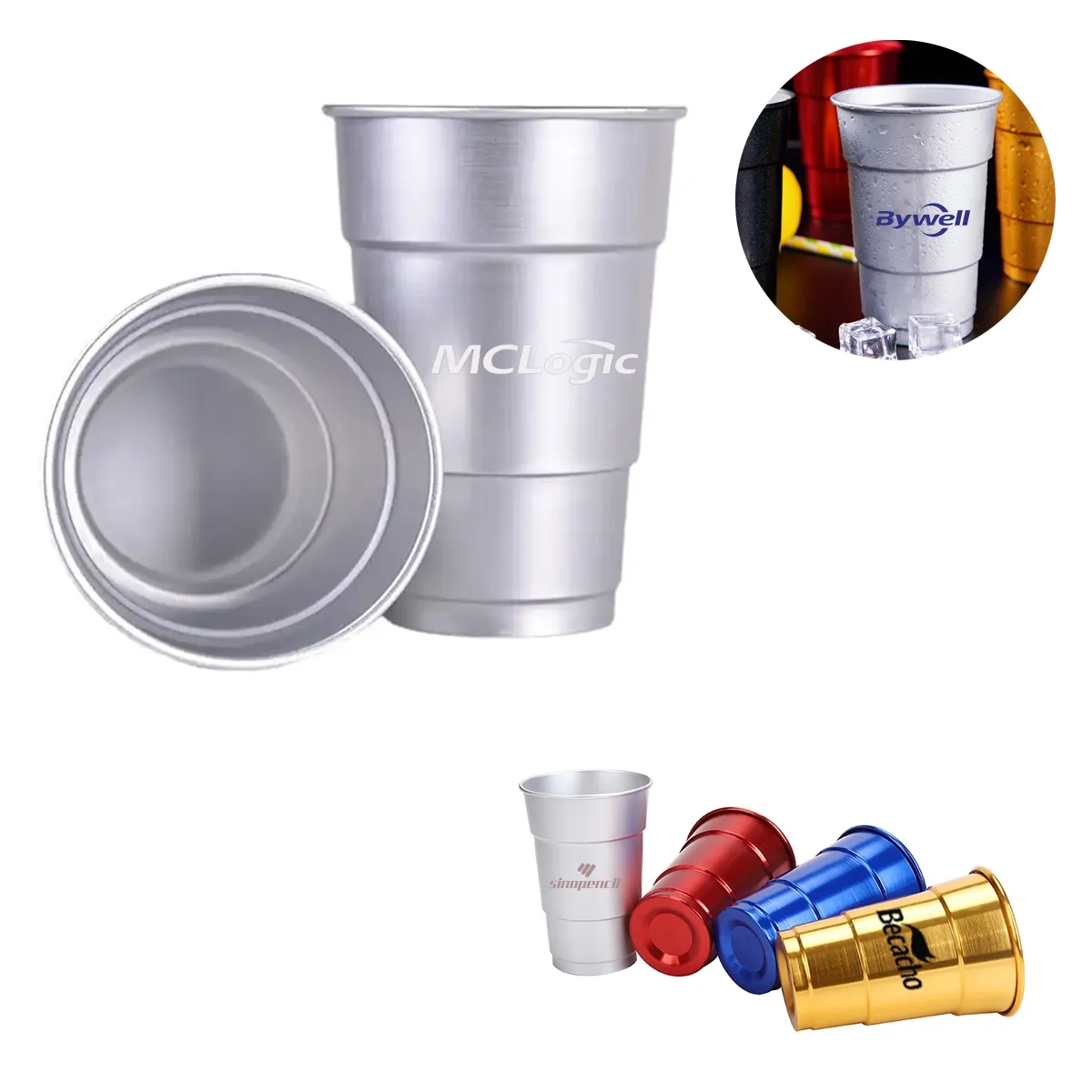 16 Oz Stadium Aluminum Cup 2