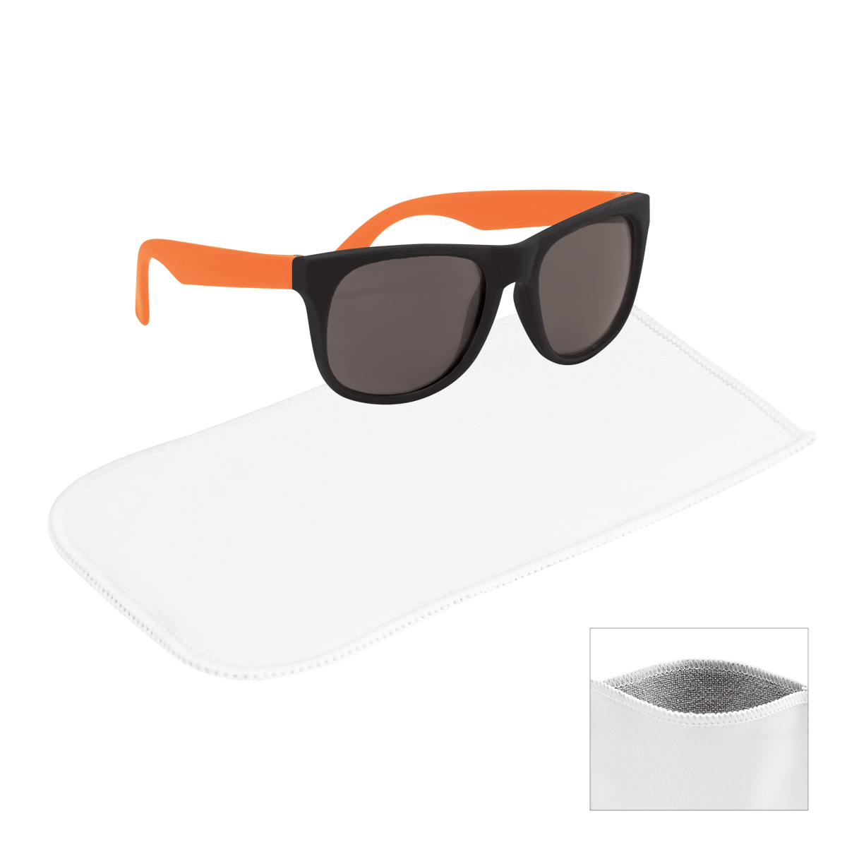 Rubberized Sunglasses With Rpet Microfiber Sunglass Pouch 1