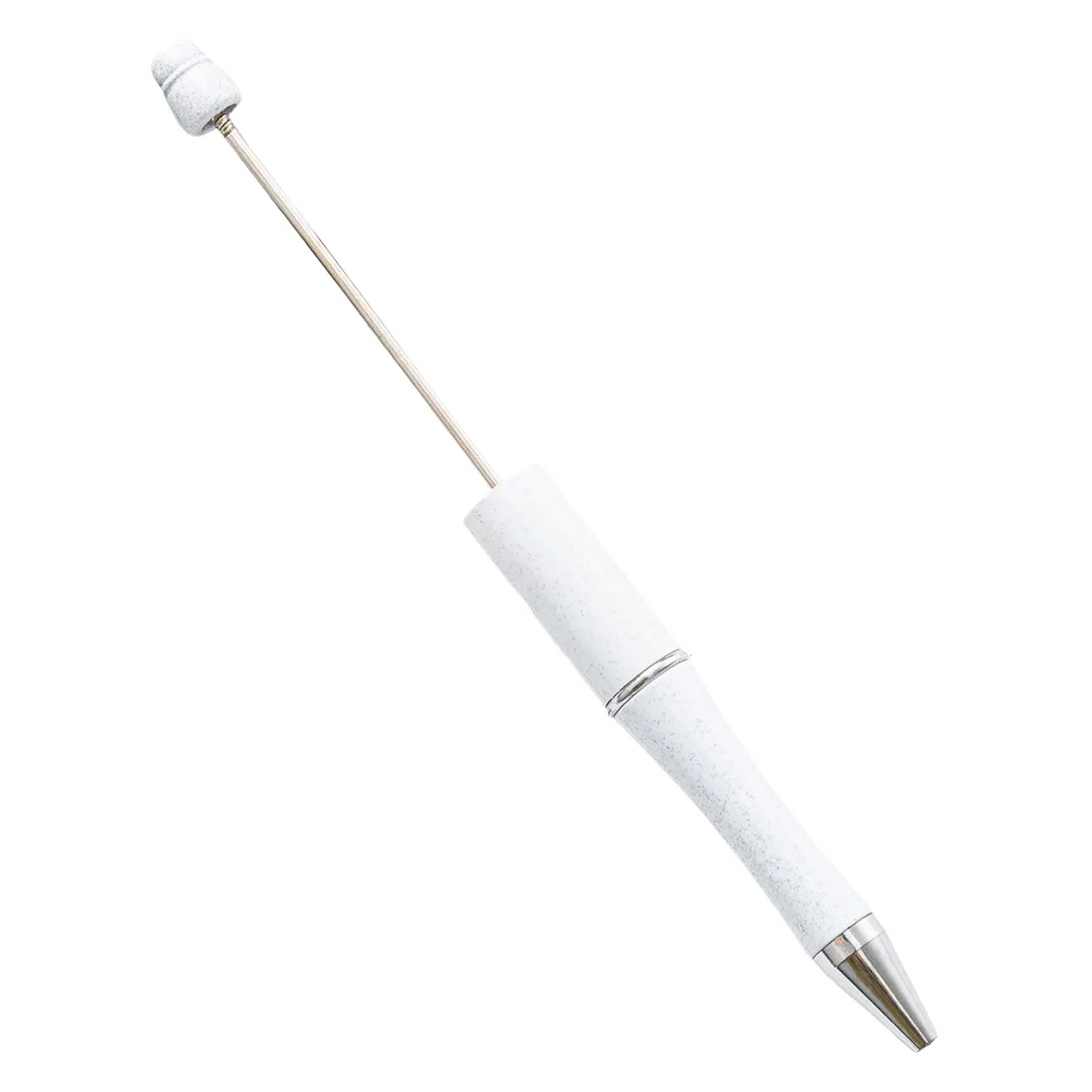 Durable Plastic Pen with Bead Decoration Option 45