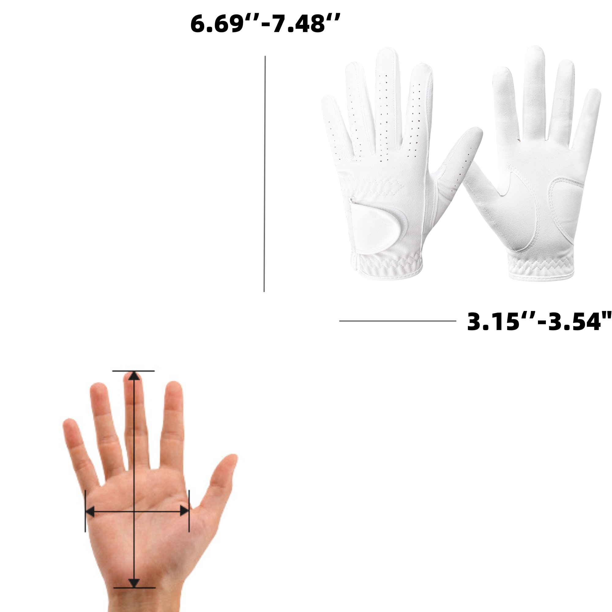 Synthetic Suede Golf Glove 1