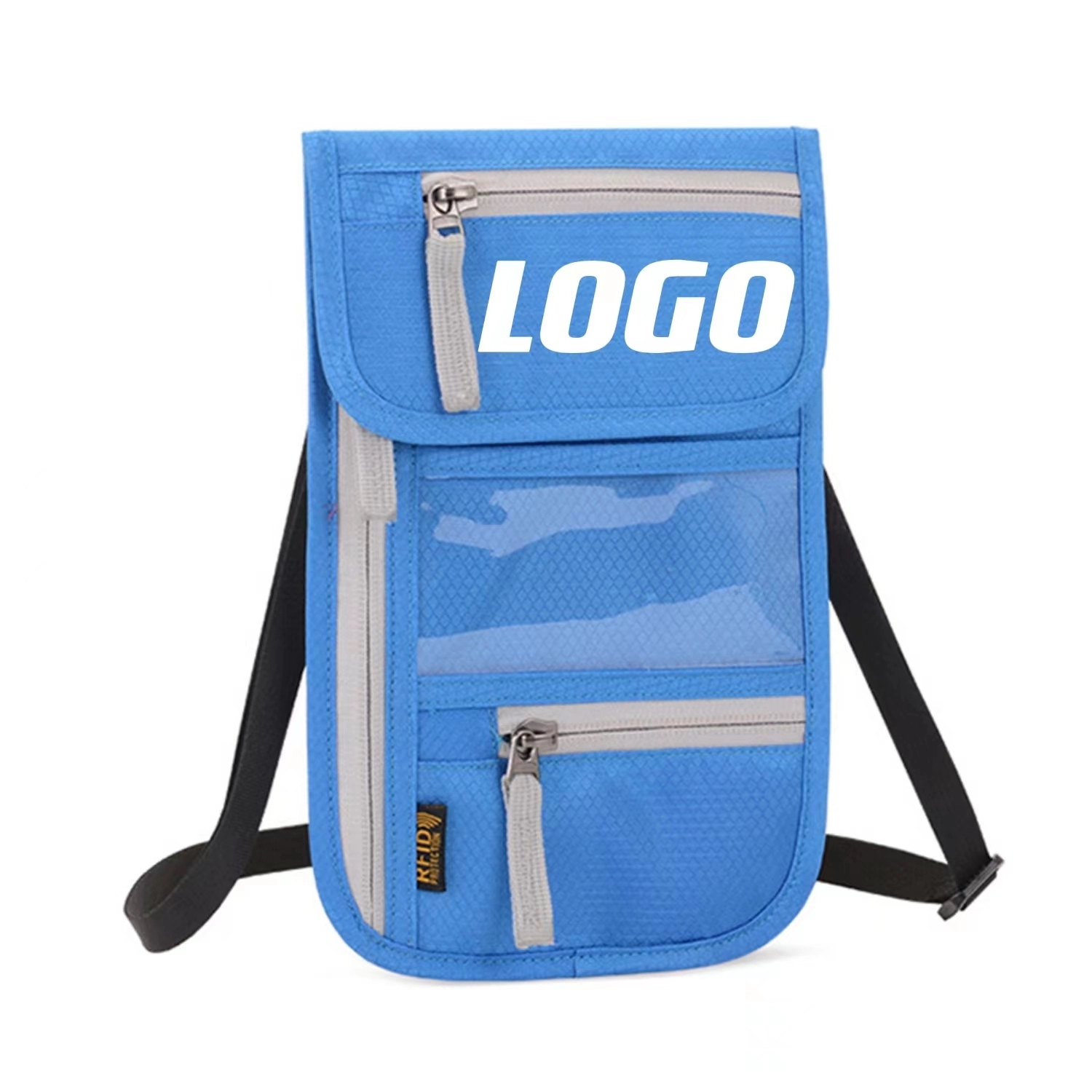 Custom RFID Blocking Travel Pouch Passport Holder Wallet 14