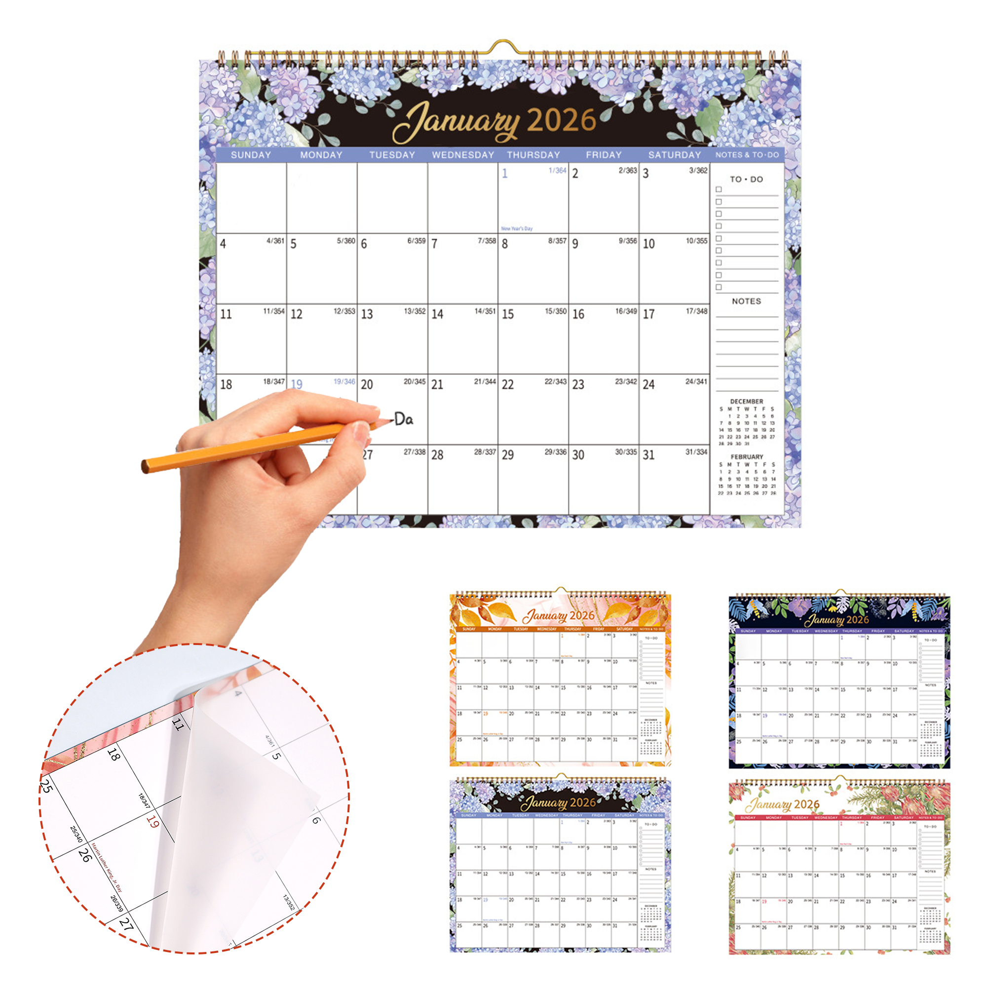 Desktop Calendar Monthly Wall Planner 1