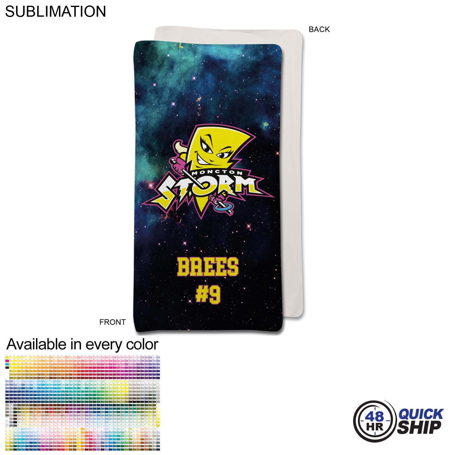 48 Hr Quick Ship - Team Blanket in Ultra Soft and Smooth Microfleece, 30x60, Stadium size 2