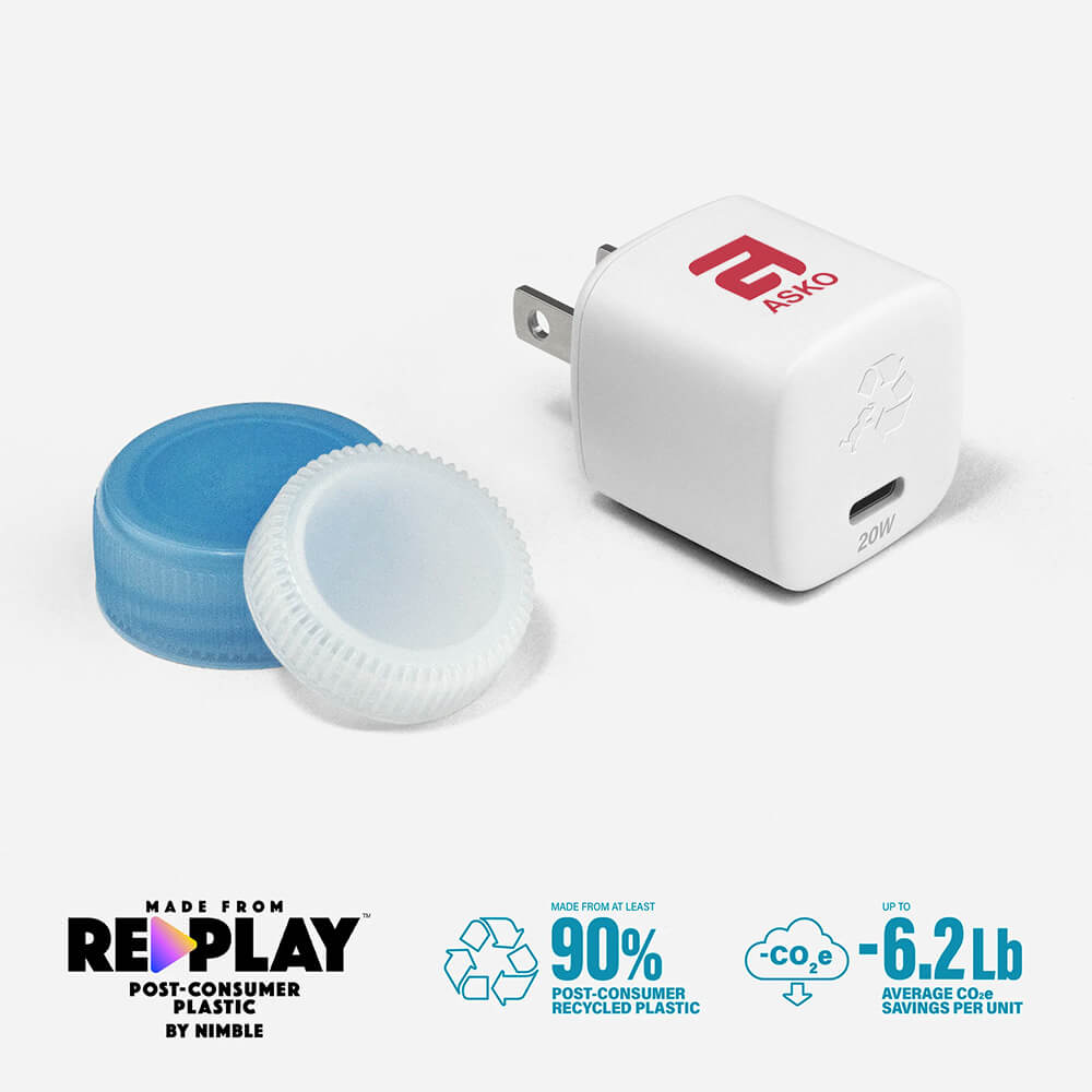 Nimble Wally Subnano 20W USB-C Wall Charger - White 6