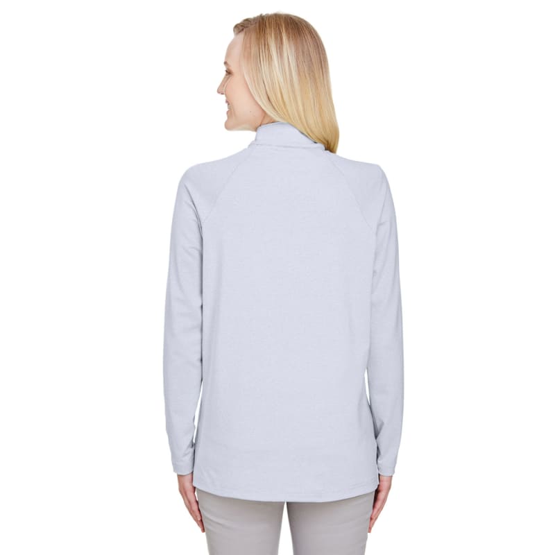 Devon & Jones CrownLux Performance™ Ladies' Clubhouse Micro-Stripe Quarter-Zip 36