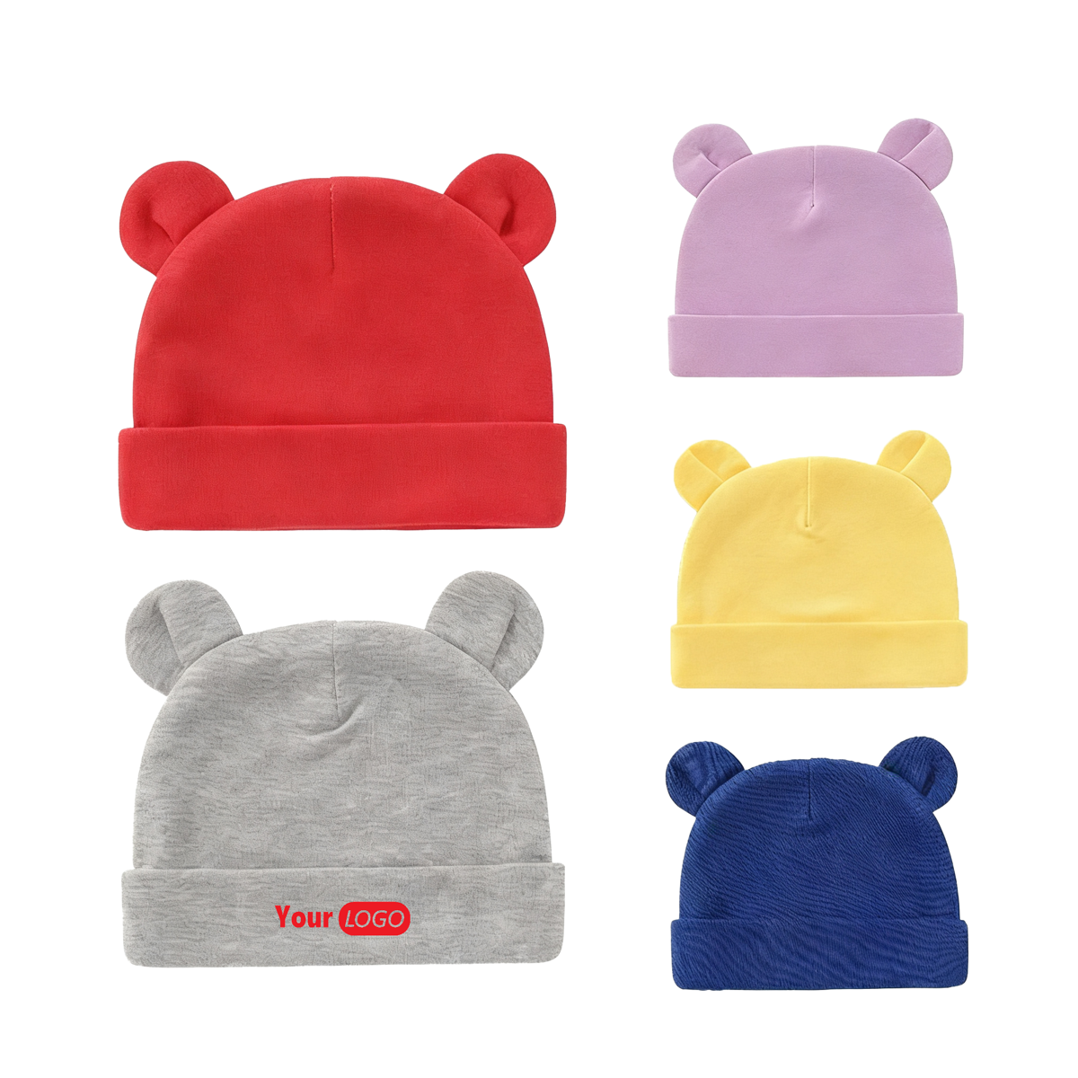 Double-Layer Newborn Baby Pullover Toddler Hat 2