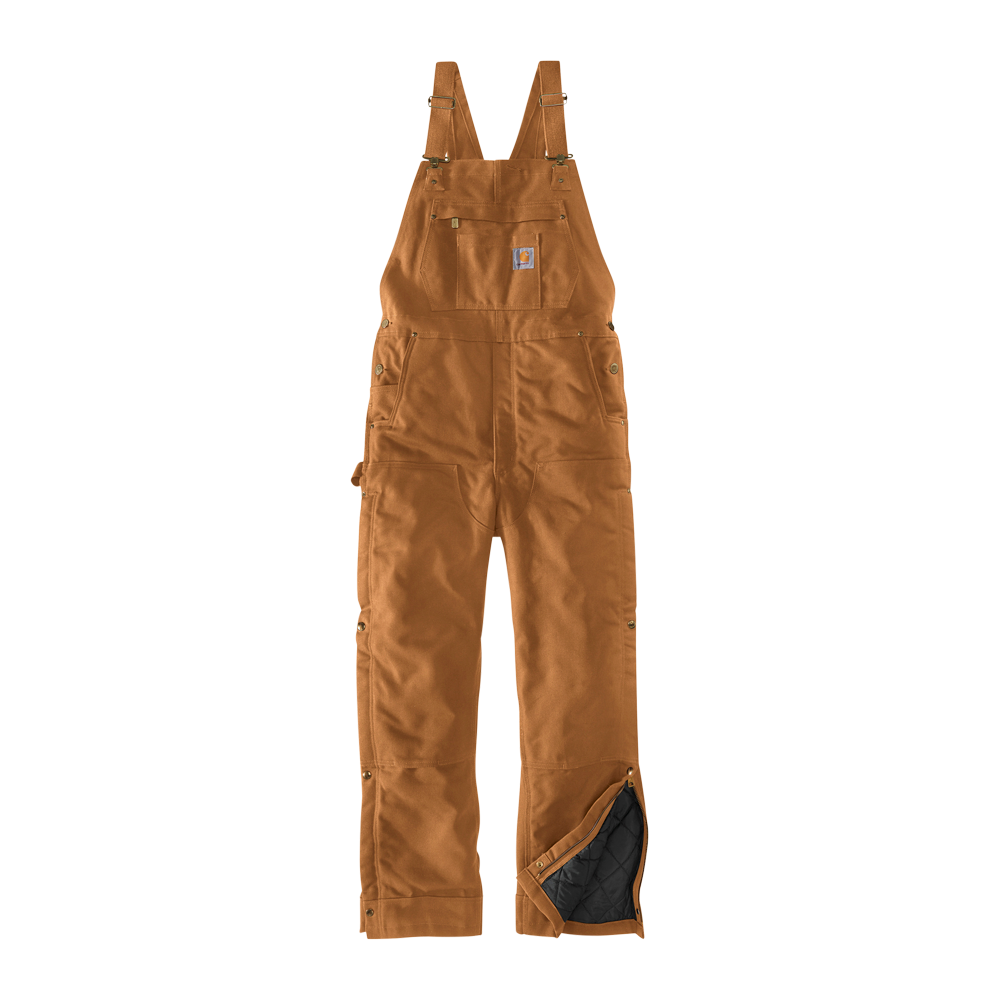 Carhartt(R) Short Firm Duck Insulated Bib Overalls 4