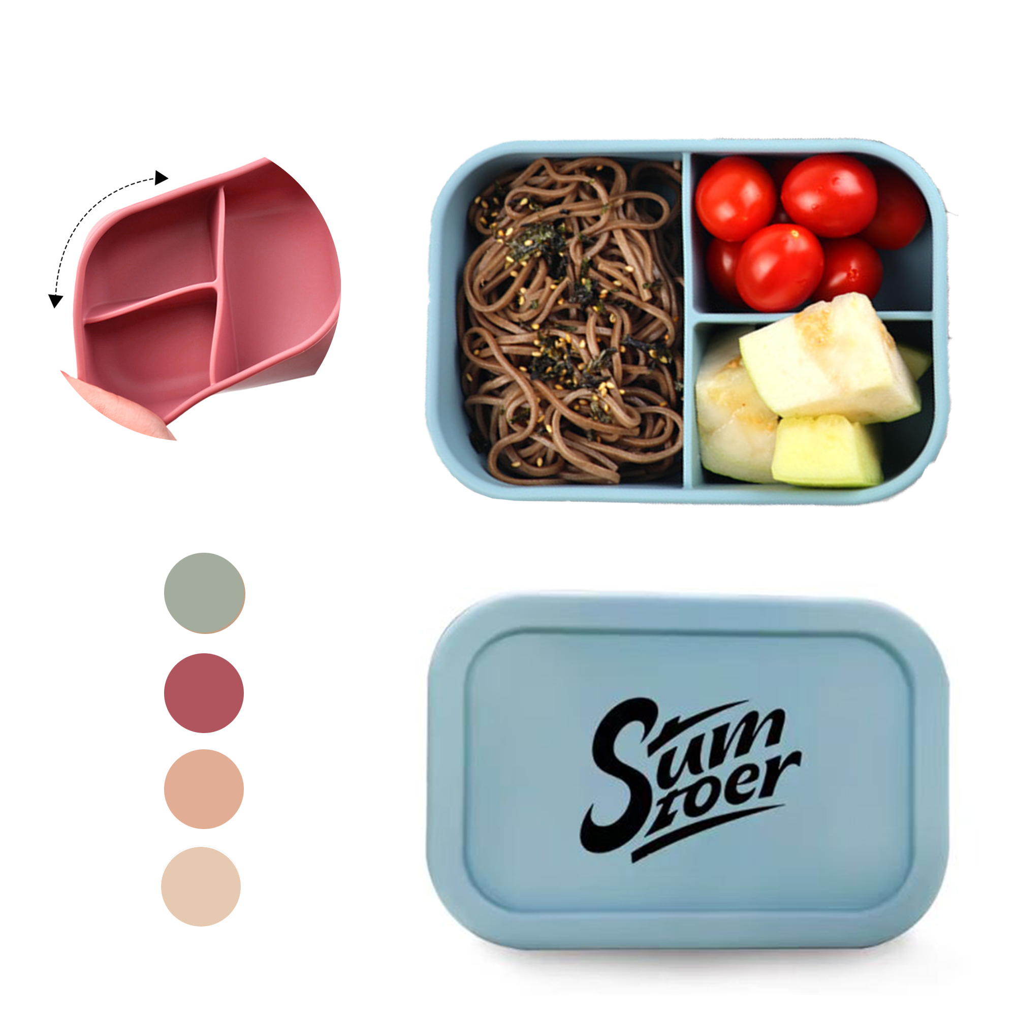Bento Lunch Box Made of Silicone 5