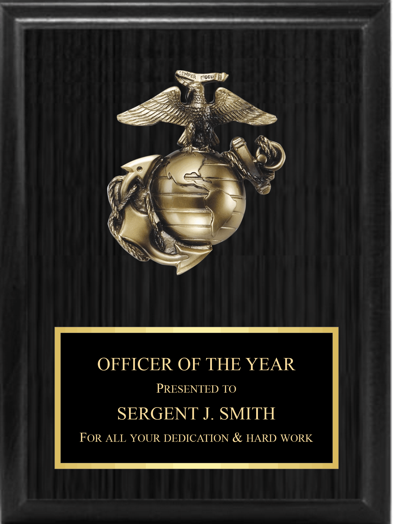 5" Marines Mount On Plaque 4
