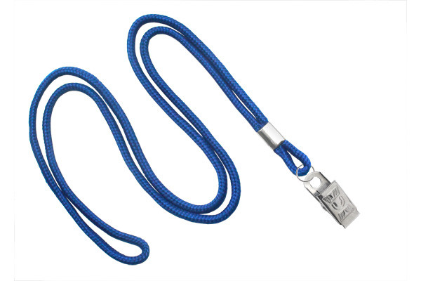 1/8" Blank Lanyard w/Bulldog Clip (Royal Blue) 1