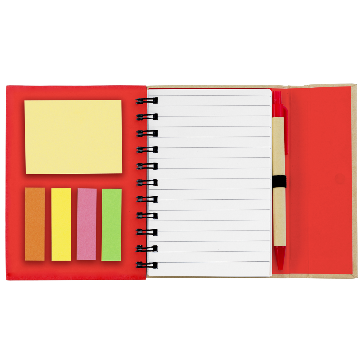 Small Spiral Notebook With Sticky Notes And Flags 10