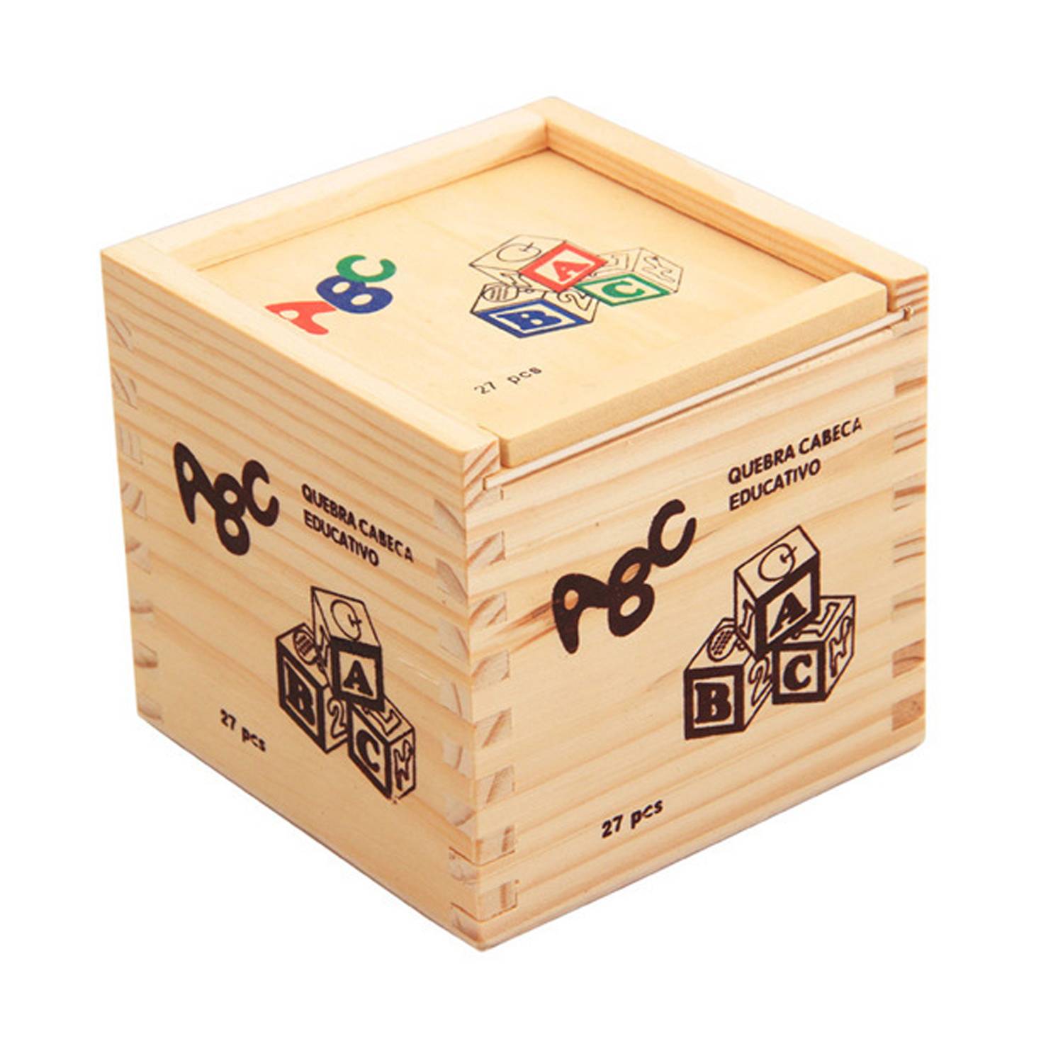 27 pcs Three-dimensional blocks with box for children 4