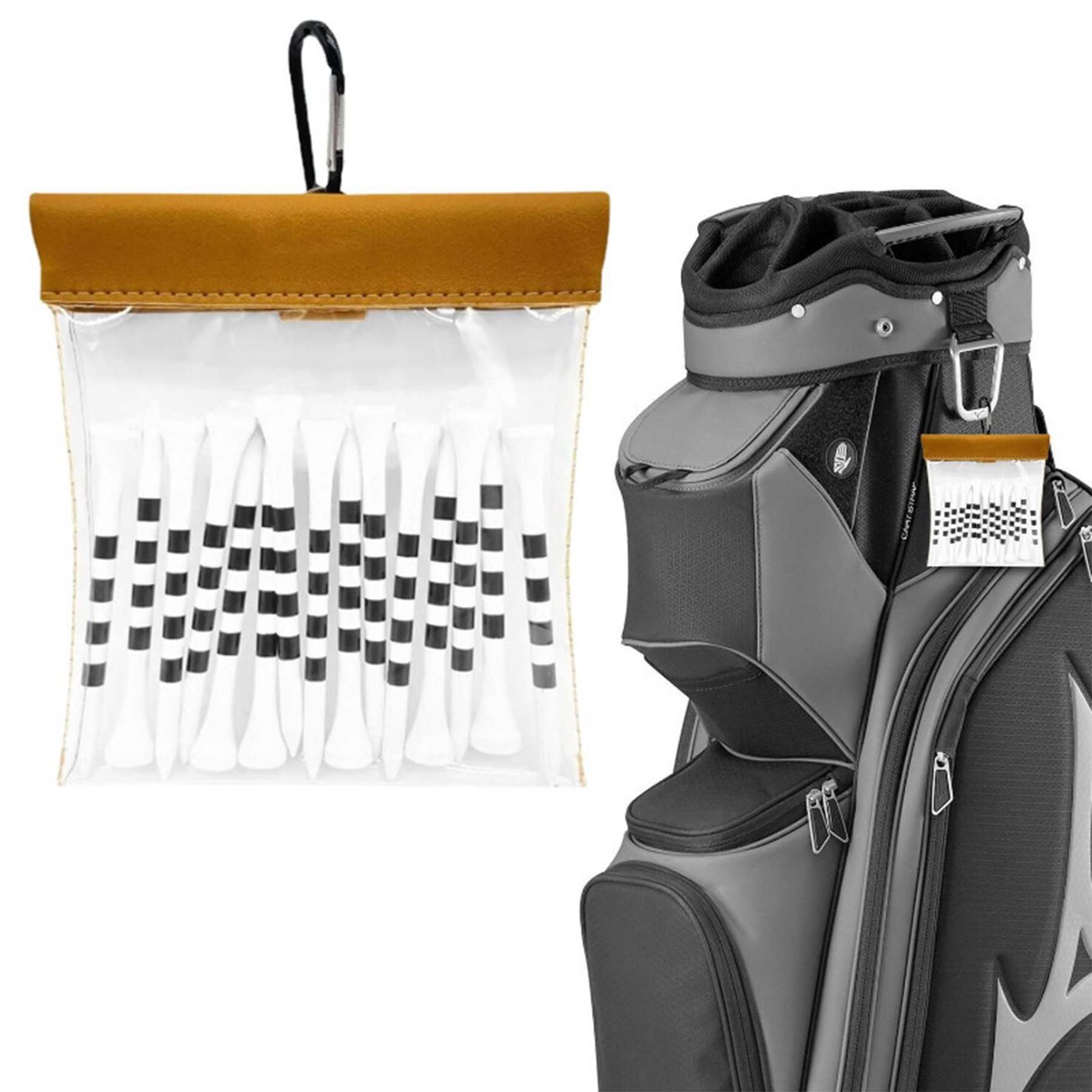 Golf Tee Pouch Bag Organizer with Clip 2