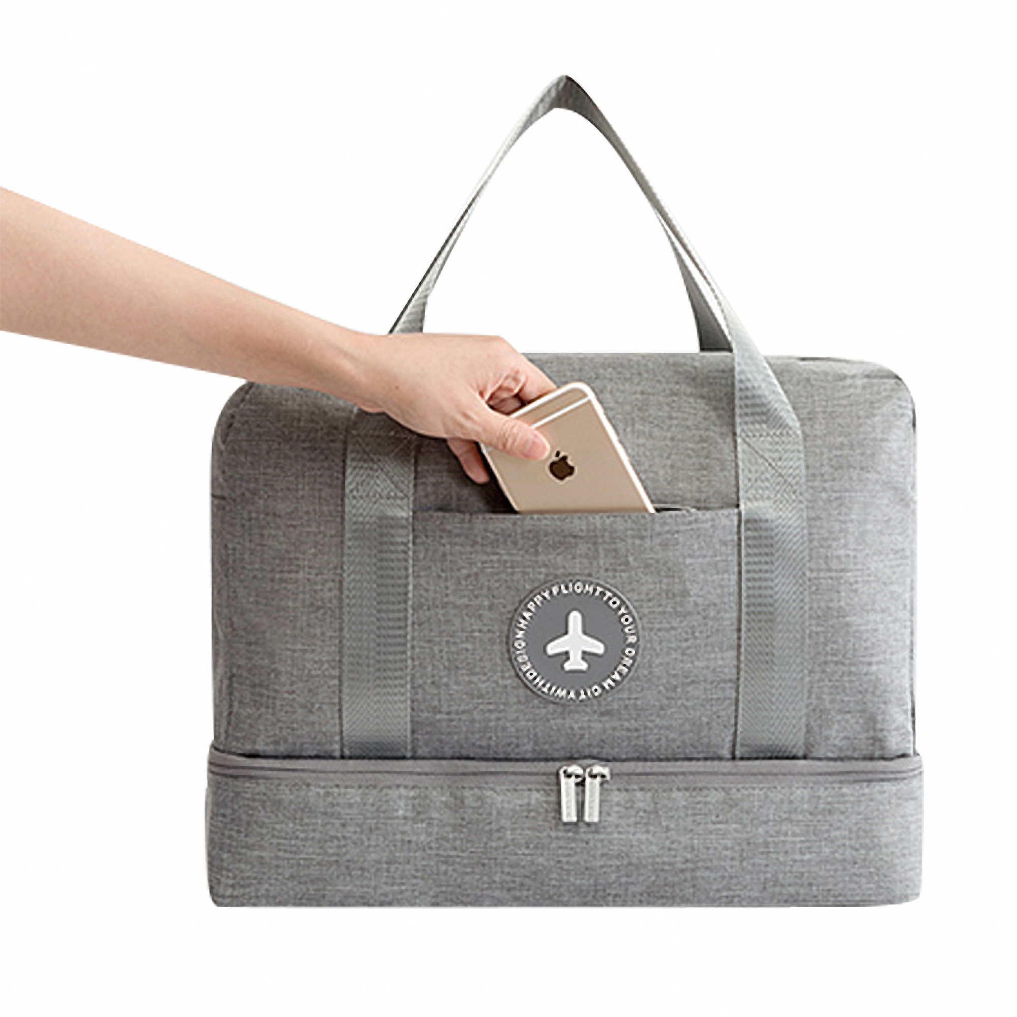Wet and Dry Tote Bag with Shoe Compartment 3