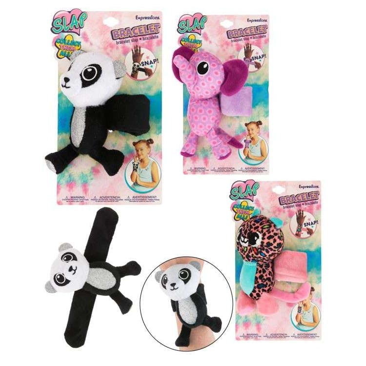 Slap Bracelets - Assorted Plush Animals 2