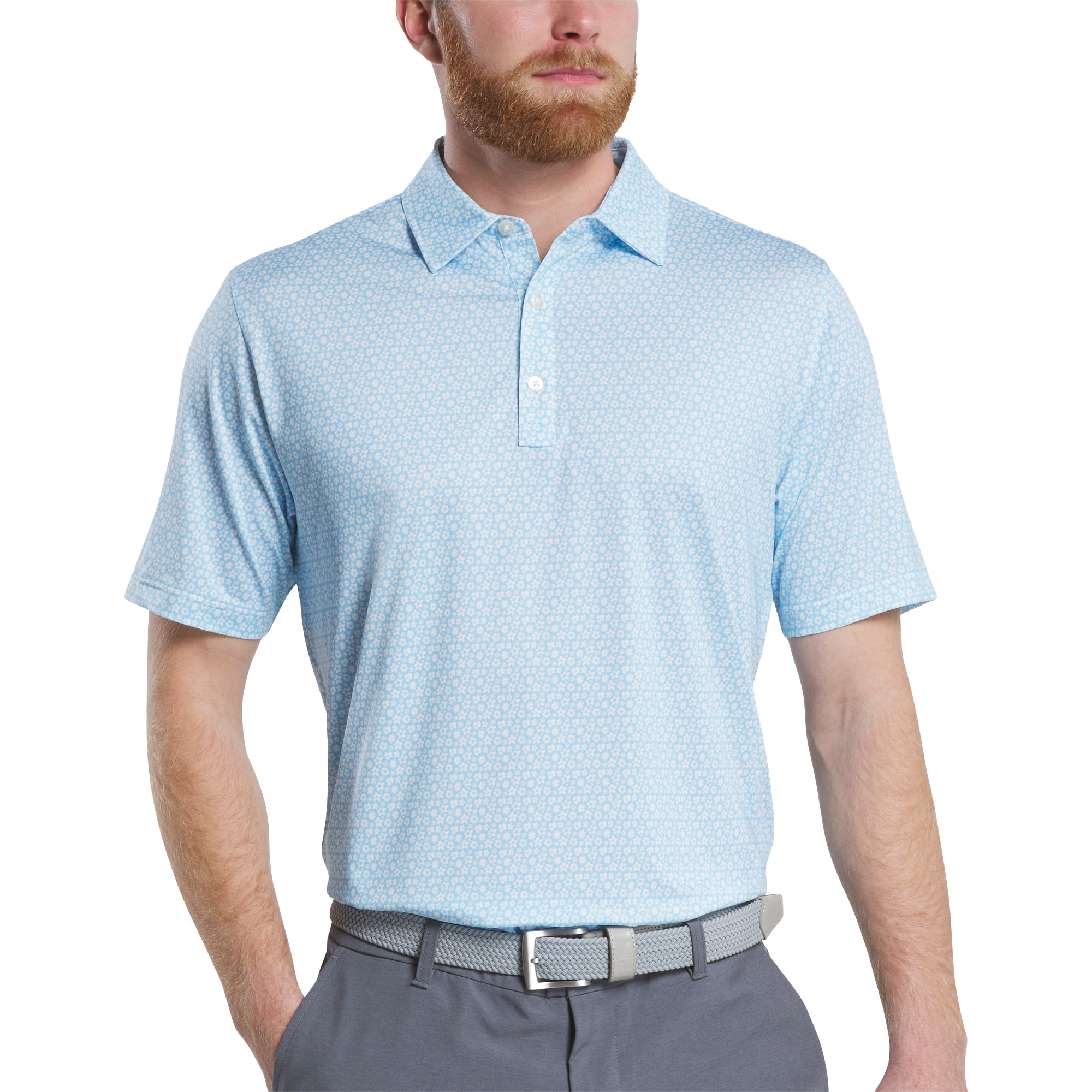 FootJoy Men's Allover Floral Print Polo 4