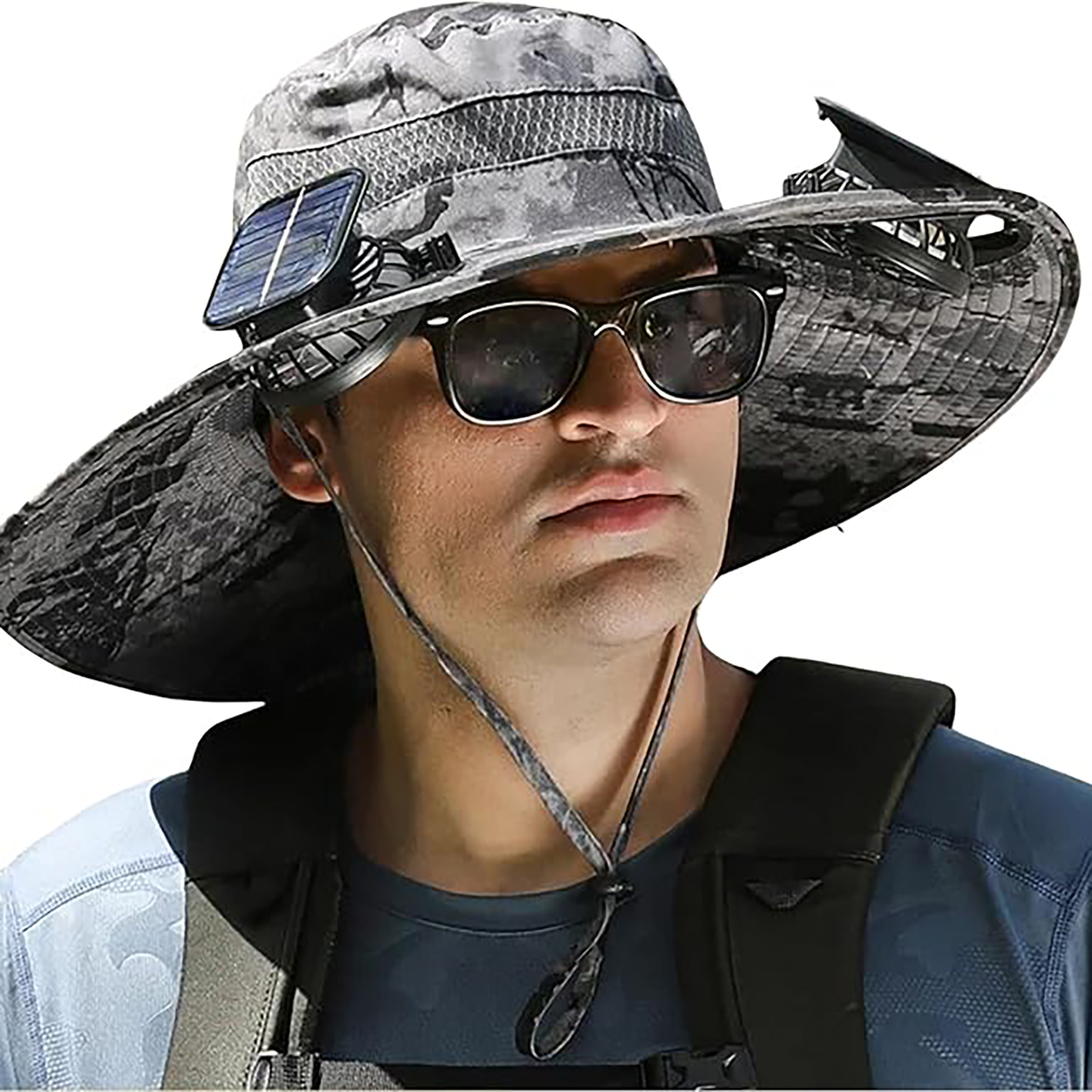 Solar Powered Cooling Fan Hat 9
